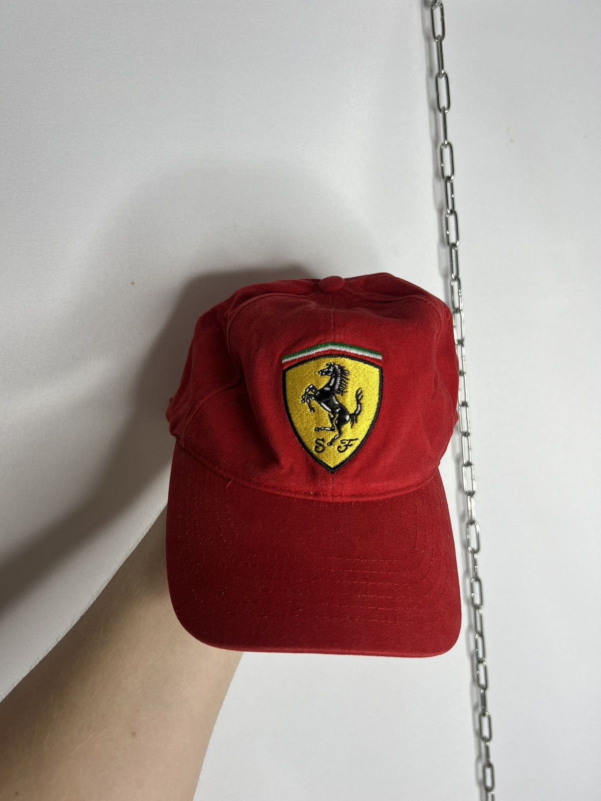 Ferrari 🏎️ Vintage Ferrari Shell Racing Cap Big Logo F1 Team 🏎️ Size ONE SIZE - 3 Thumbnail