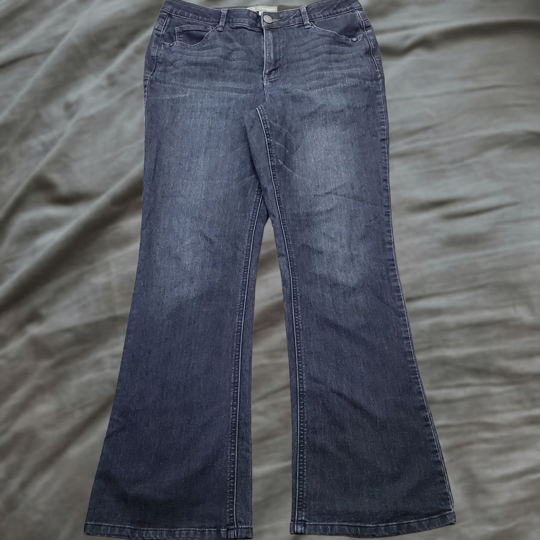 Vintage Wit & Wisdom Jeans Womens 10 Bootcut Blue Denim Slim Fit L157BBEA Size 32" / US 10 / IT 46 - 1 Thumbnail