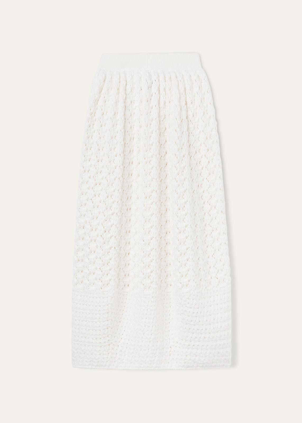Loro Piana o1srvl11e0425 FAN6365 Nikko Maxi Skirt in White Size 27" / US 4 / IT 40 - 1 Thumbnail