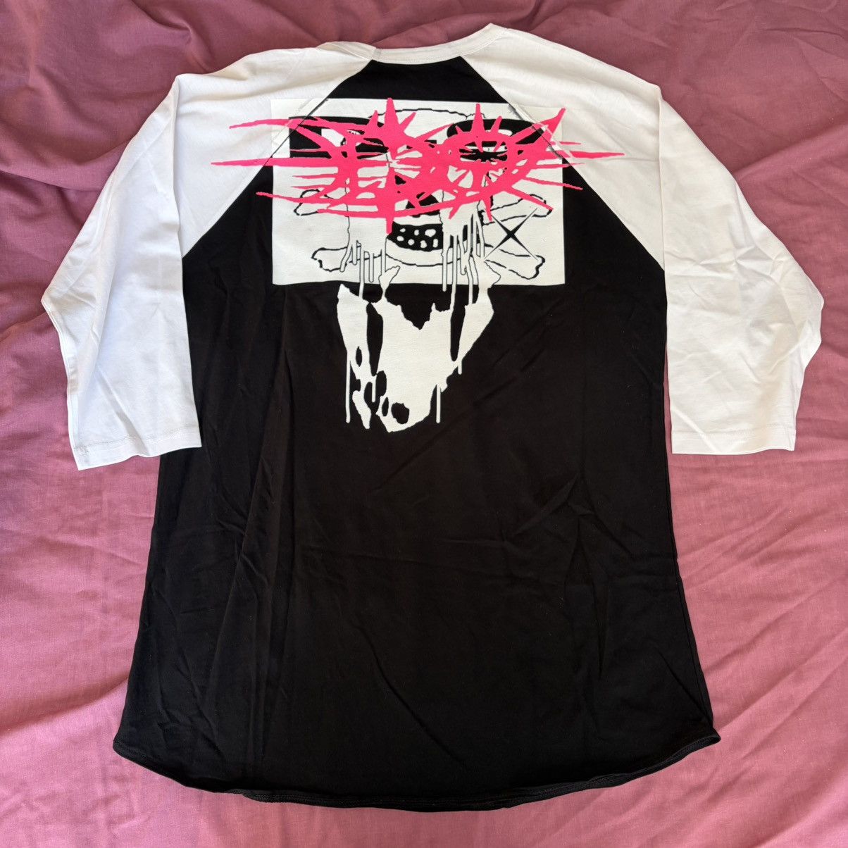 Drain Gang Drain Gang 2022 Tour Baseball T Shirt - White/Black Size US M / EU 48-50 / 2 - 1 Thumbnail
