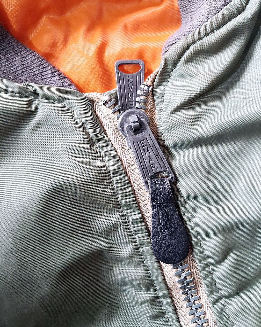 Other GREENBRIER INDUSTRIES MA-1 OLIVE GREEN BOMBER JACKET Size US L / EU 52-54 / 3 - 4 Thumbnail