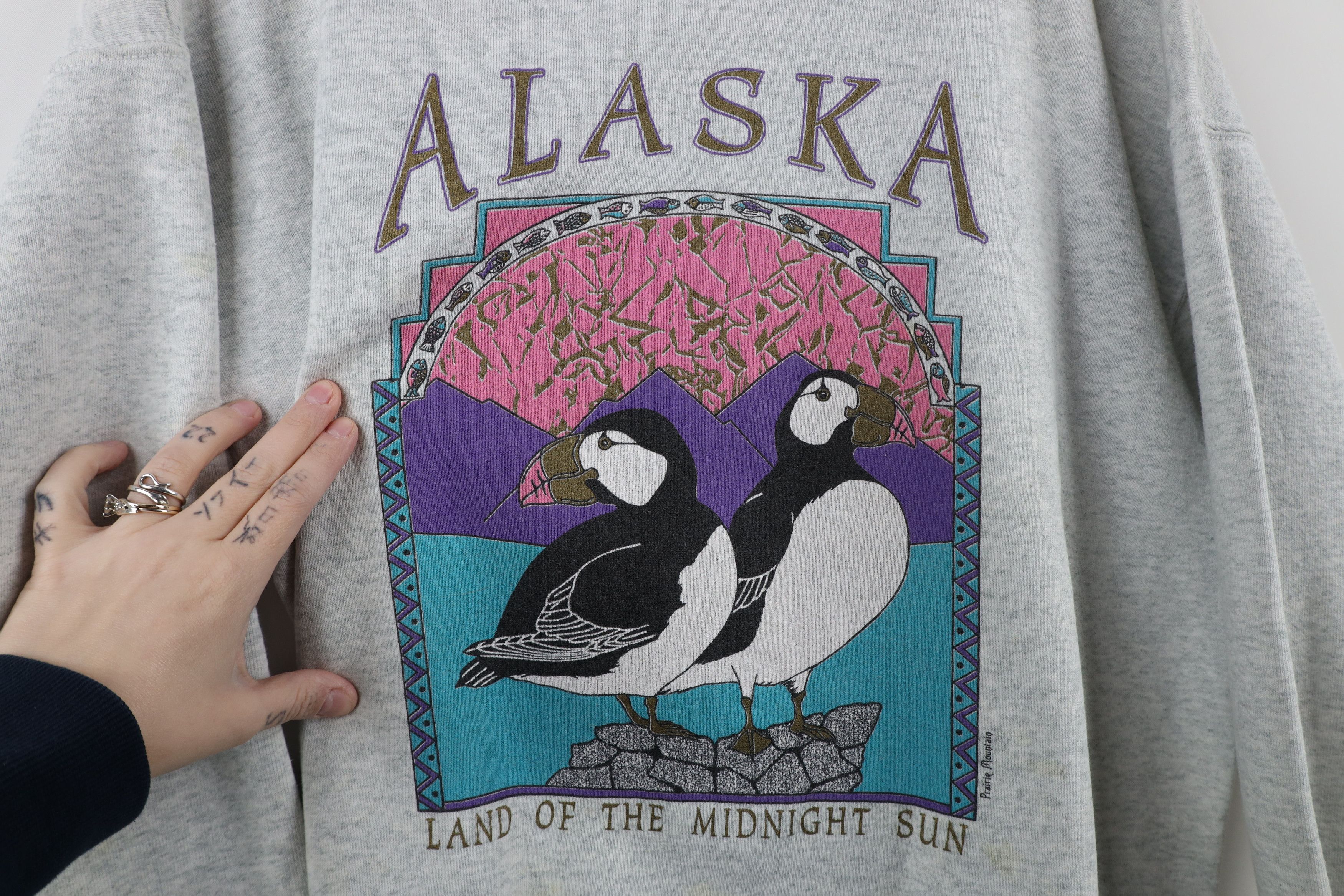 Vintage Vintage 90s Streetwear Puffins Crewneck Sweatshirt USA Size L / US 10 / IT 46 - 4 Thumbnail