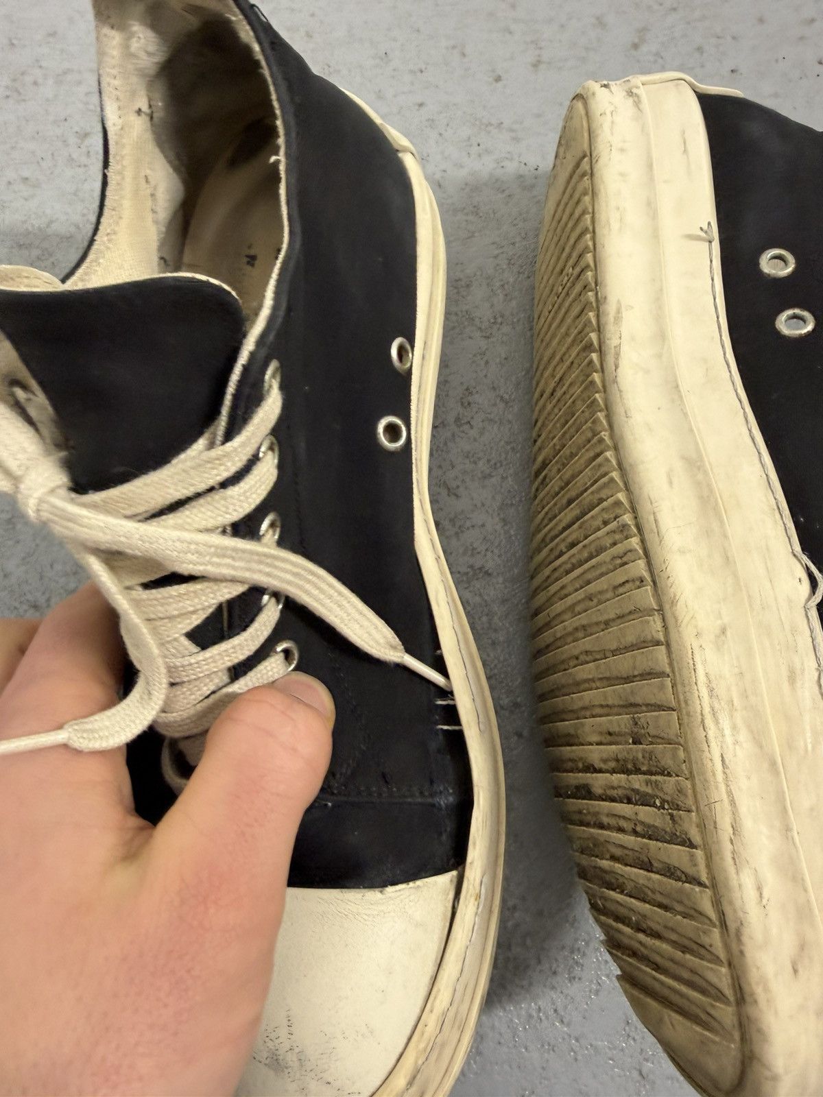 Rick Owens Drkshdw Rick Owens Drkshdw Low Ramones Size US 8 / EU 41 - 4 Thumbnail
