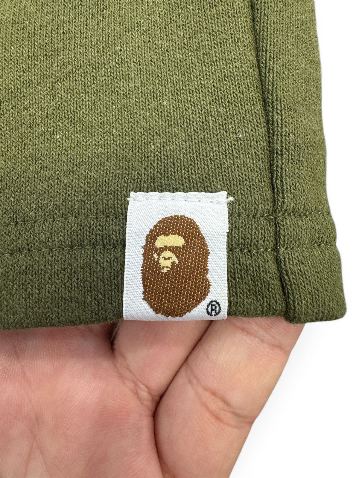 Bape Bape Olive Green Shark Shorts Size US 34 / EU 50 - 2 Thumbnail