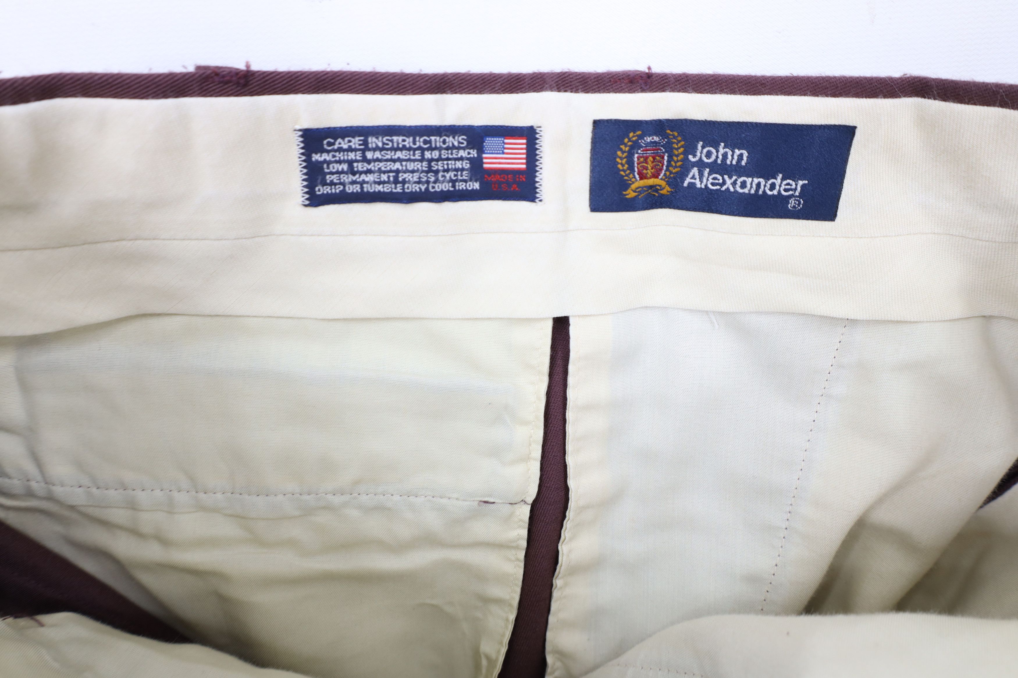 Vintage Vintage 70s Streetwear Wide Leg Chino Pants Purple USA Size US 31 - 9 Thumbnail
