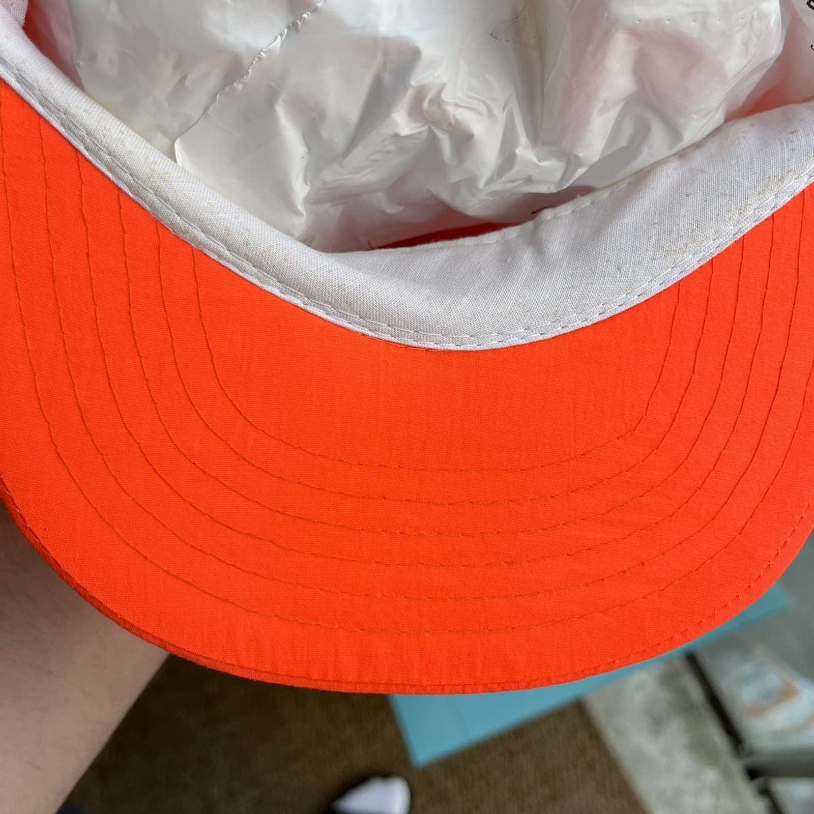 Vintage Vintage 1990’s Kenwood Snapback Hat Orange OSFA Size ONE SIZE - 8 Thumbnail