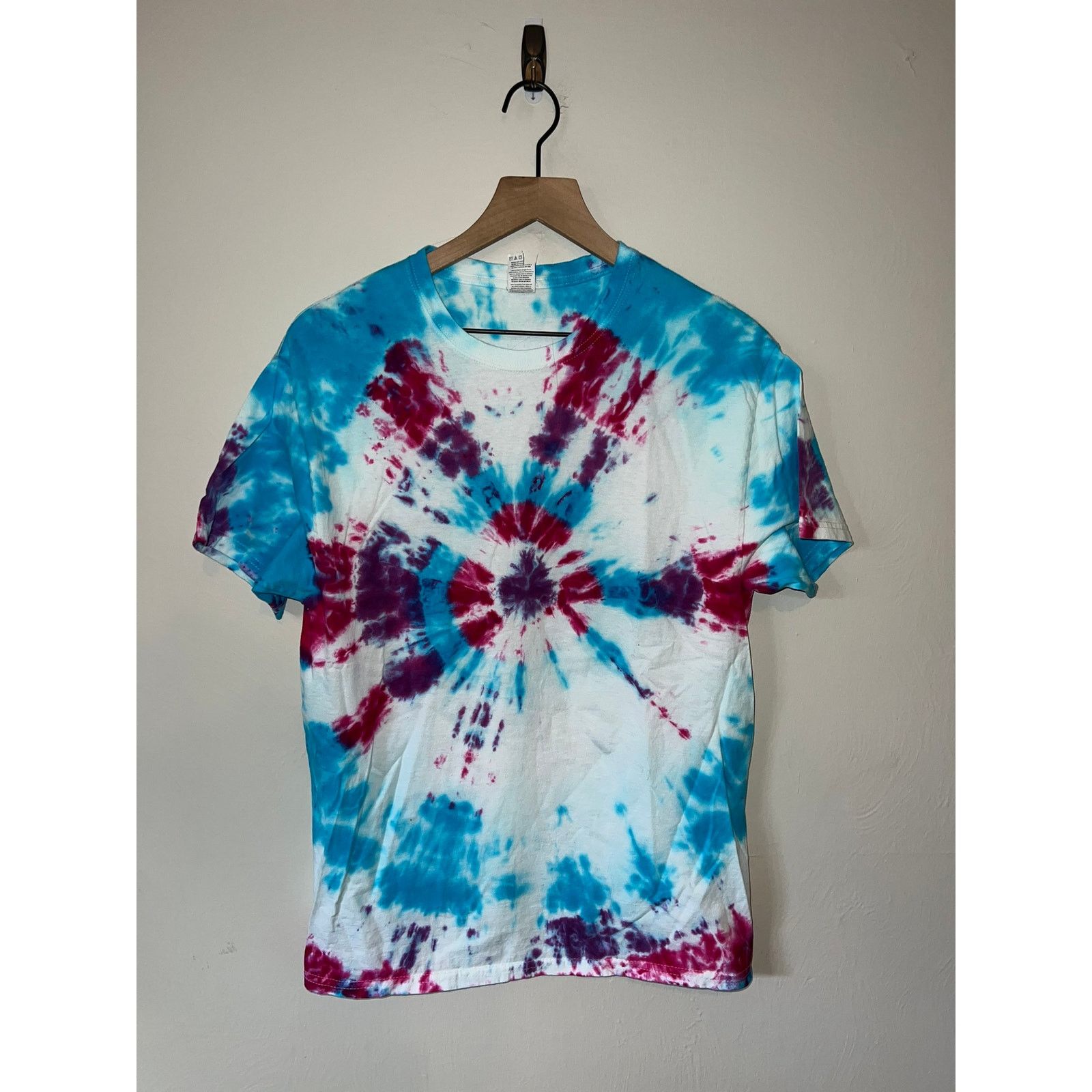 Fruit Of The Loom Vintage Fruit Of The Loom Tie Dye Shirt Blue Tee VTG M Size US M / EU 48-50 / 2 - 1 Thumbnail