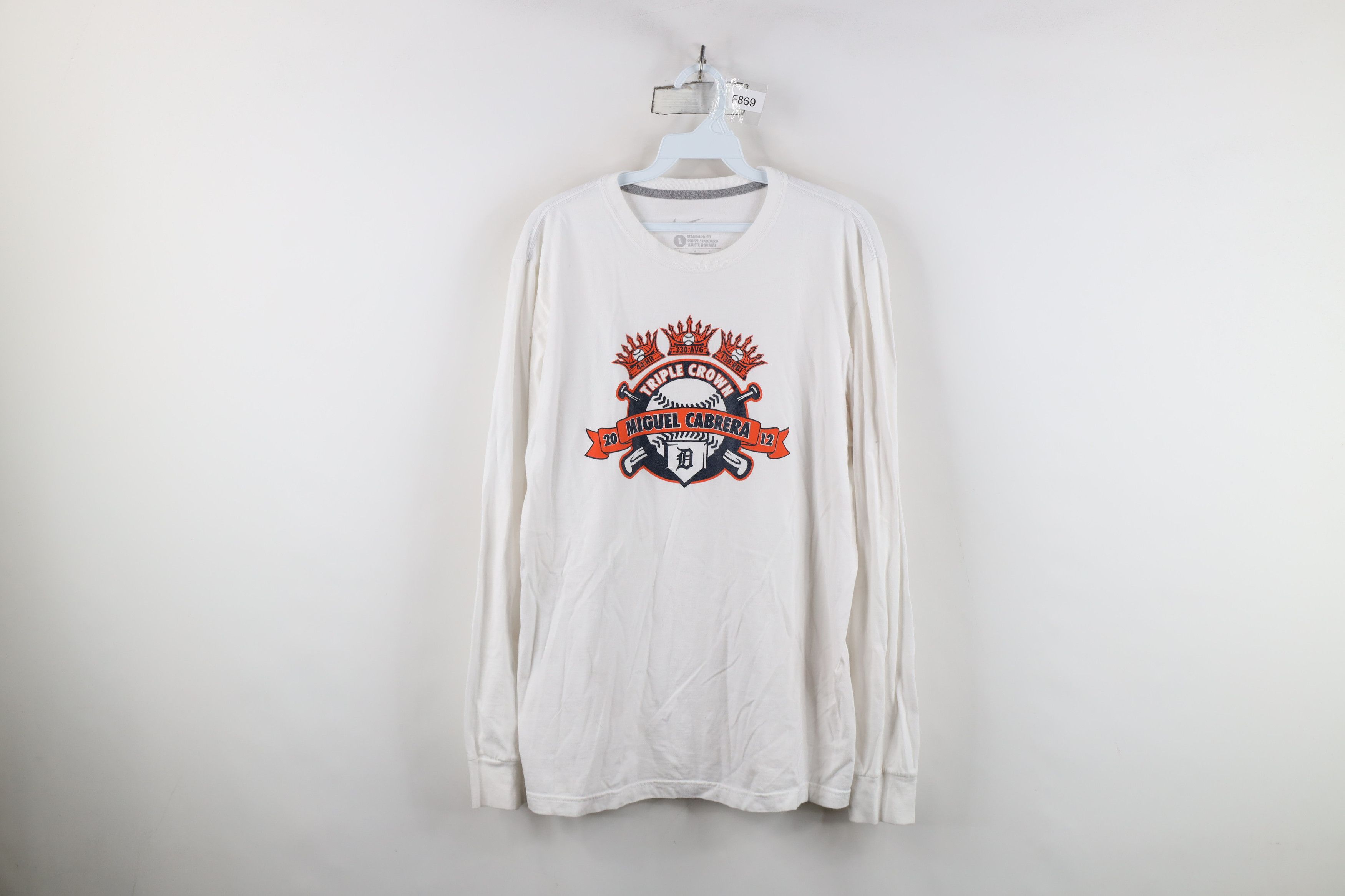 Nike Nike Crown Miguel Cabrera Detroit Tigers Baseball T-Shirt Size US L / EU 52-54 / 3 - 1 Thumbnail