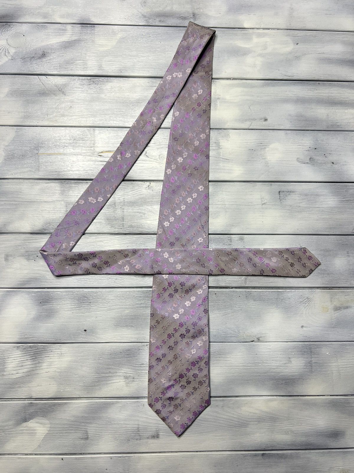 Kenzo Rare Luxury Tie Kenzo Flowers Size ONE SIZE - 3 Thumbnail