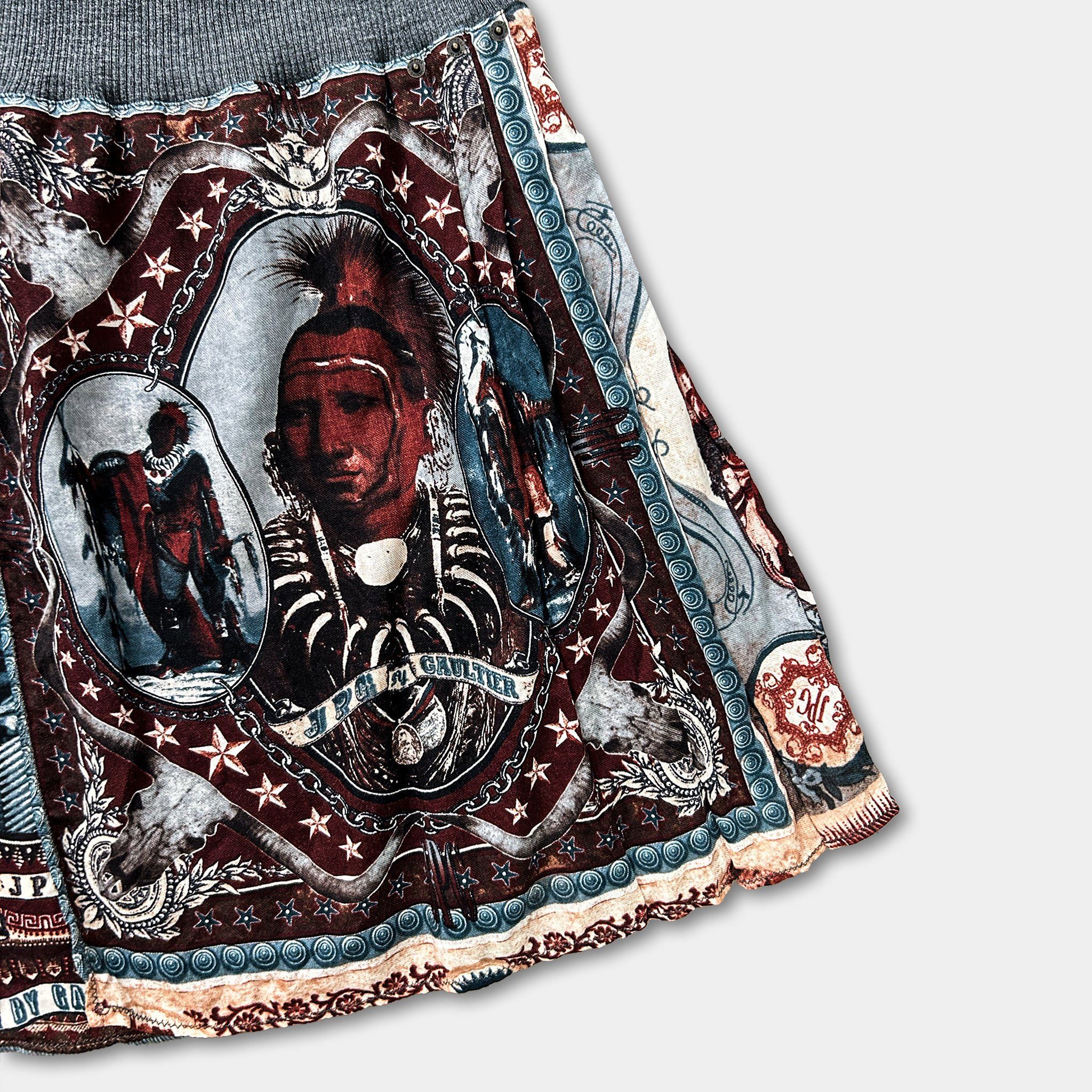 Jean Paul Gaultier Jean Paul Gaultier Native Print Skirt Size 27" / US 4 / IT 40 - 2 Thumbnail