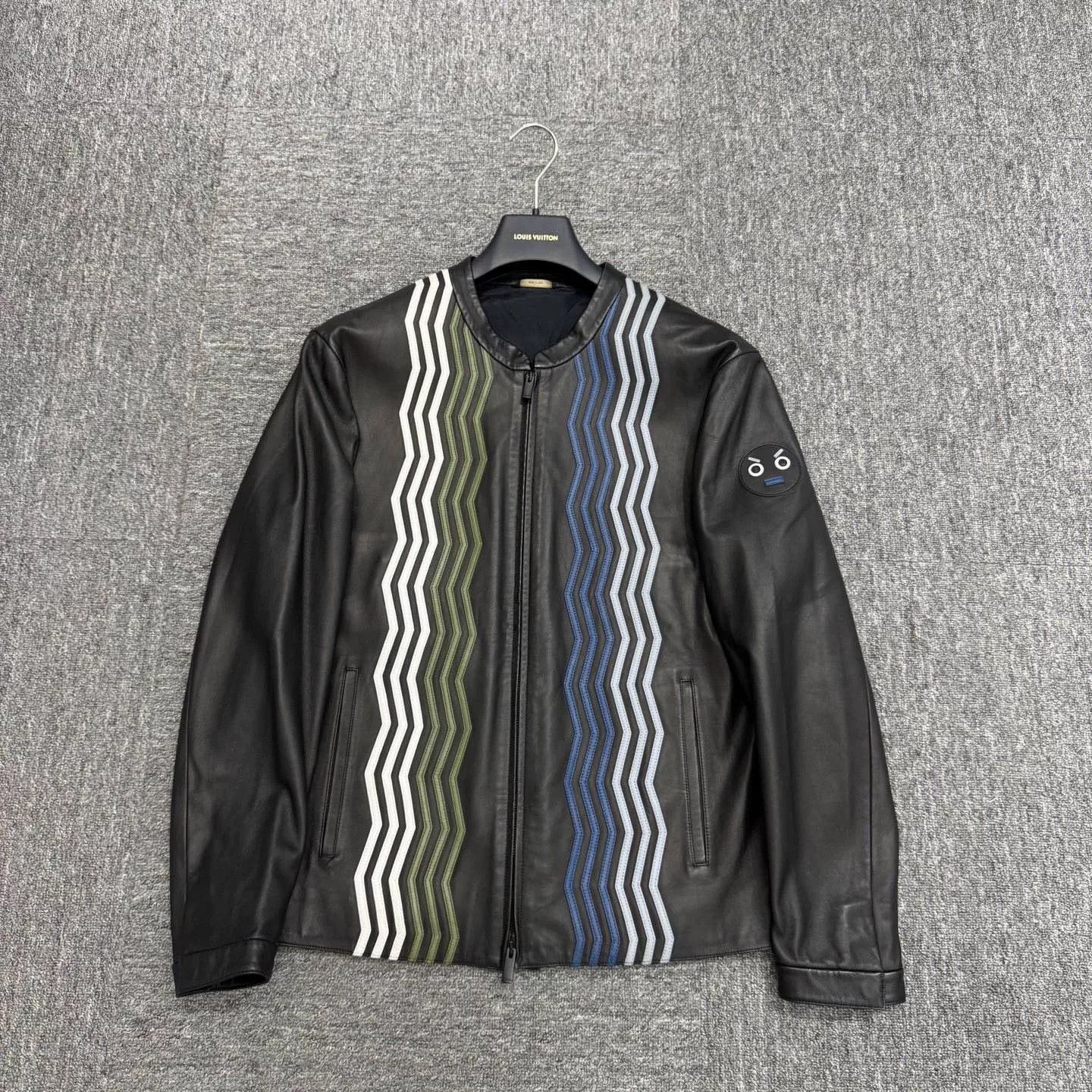 Fendi Fendi Wave Stripe Lambskin Jacket Size US L / EU 52-54 / 3 - 1 Thumbnail