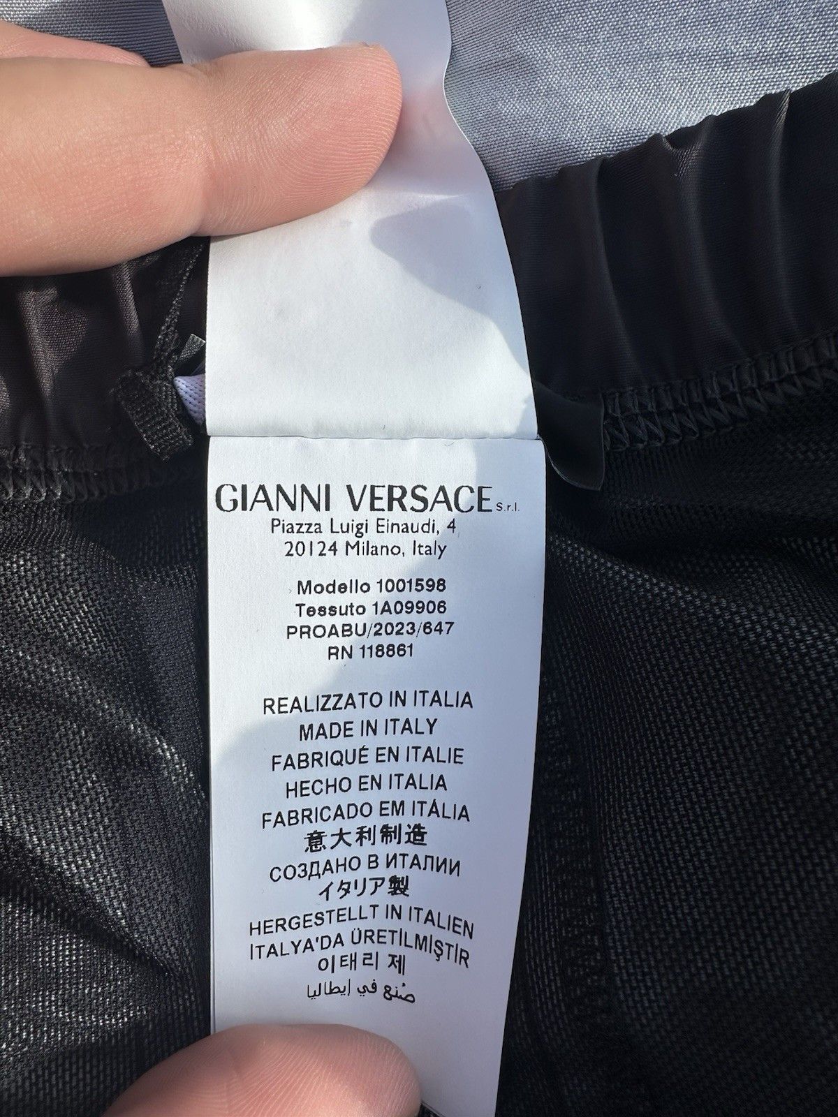 Versace Black Versace Swim Suit / Shorts With Versace Logo In Grey Size US 32 / EU 48 - 5 Thumbnail