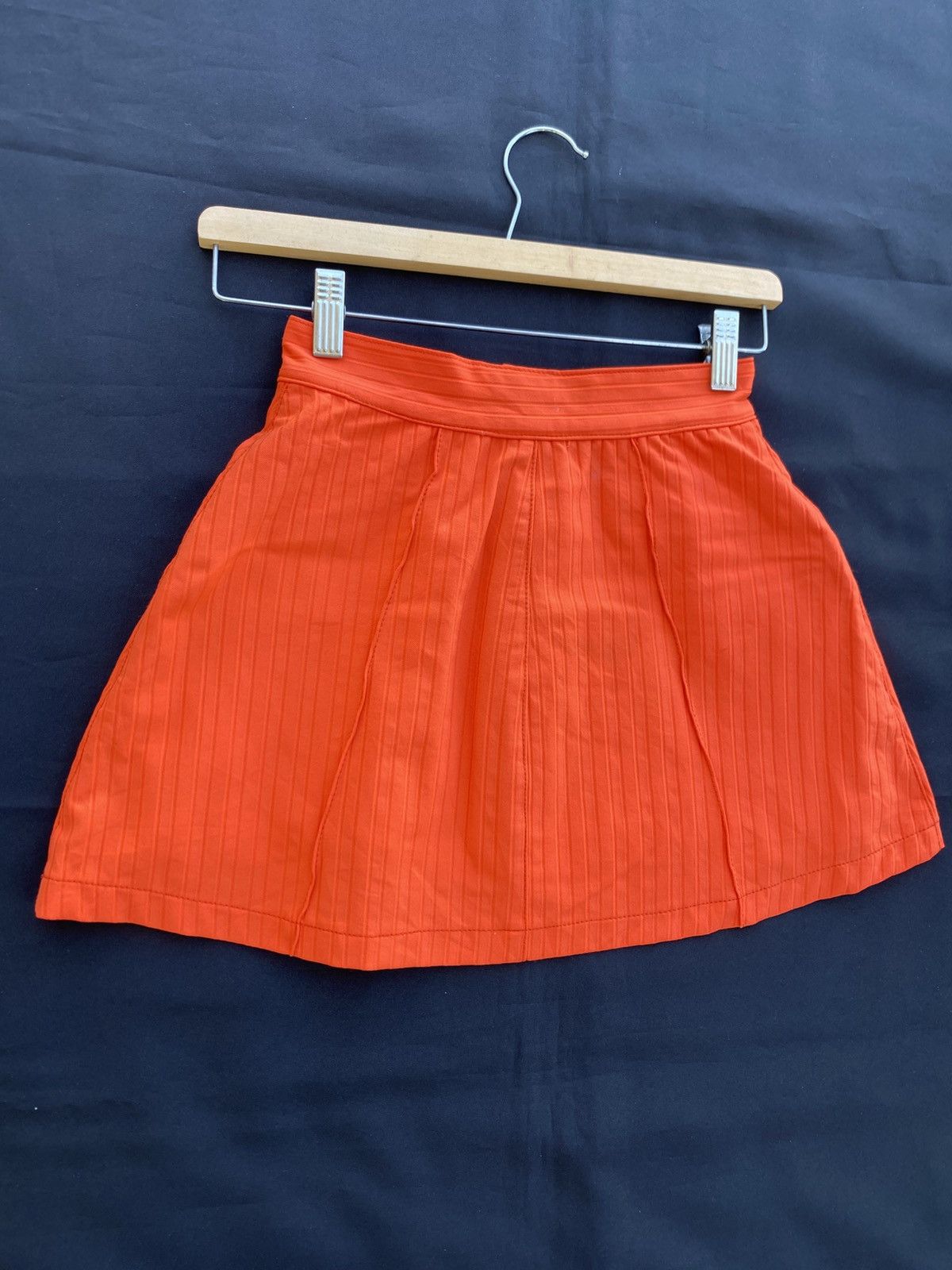 Versace Rare Vintage Versace Orange Mini Skirt Size 23" - 18 Thumbnail