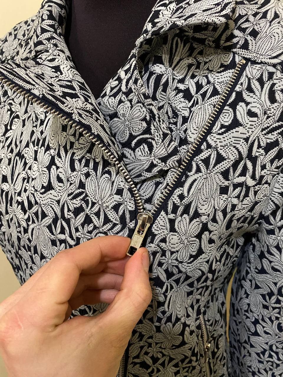 Other Helene Berman London bomber jacket black and white pattern Size XL / US 12-14 / IT 48-50 - 2 Thumbnail