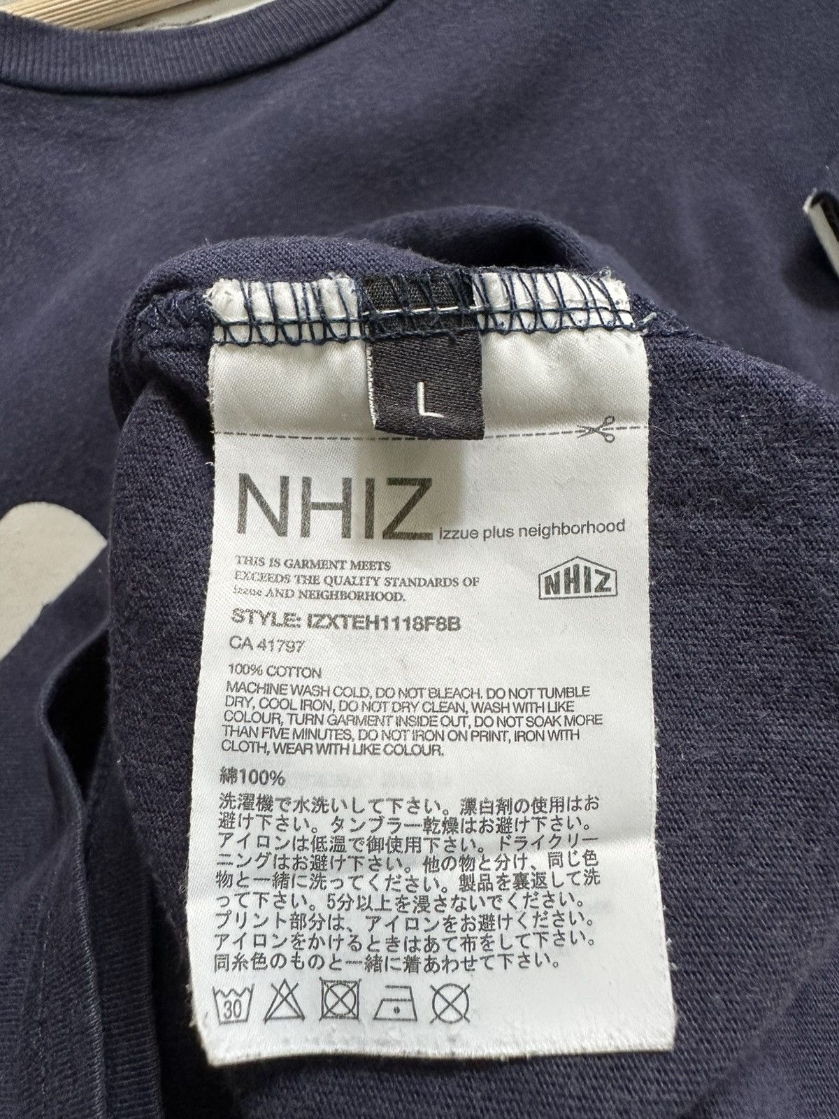 Neighborhood Neighborhood Izzue tee Size US L / EU 52-54 / 3 - 7 Thumbnail