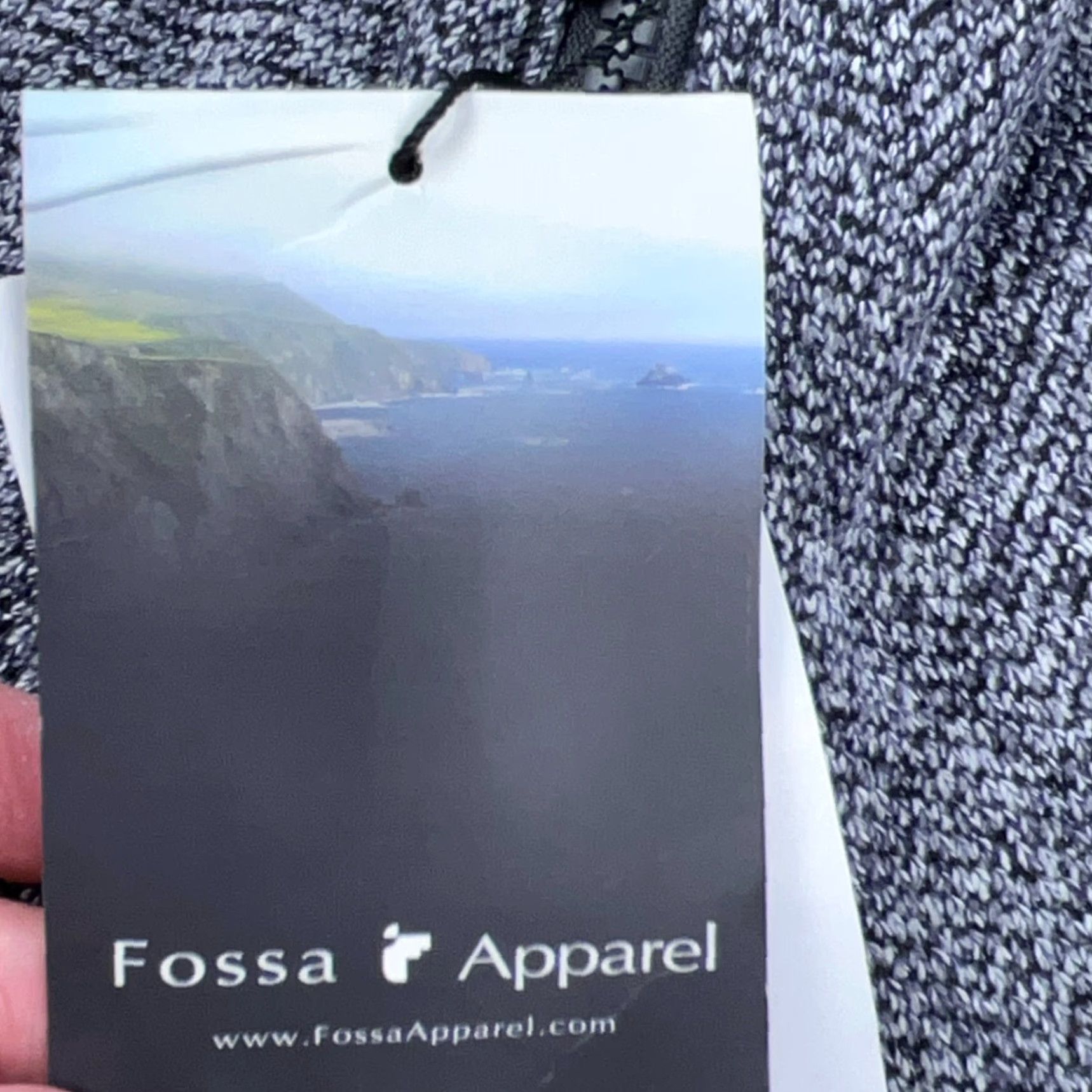 Vintage Fossa Jacket Men 3XL Gray Full Zip Outdoors Heather Heavy Knit Fleece Embroidered Logo Pockets Regular Jacket Mens Size US XXL / EU 58 / 5 - 6 Thumbnail