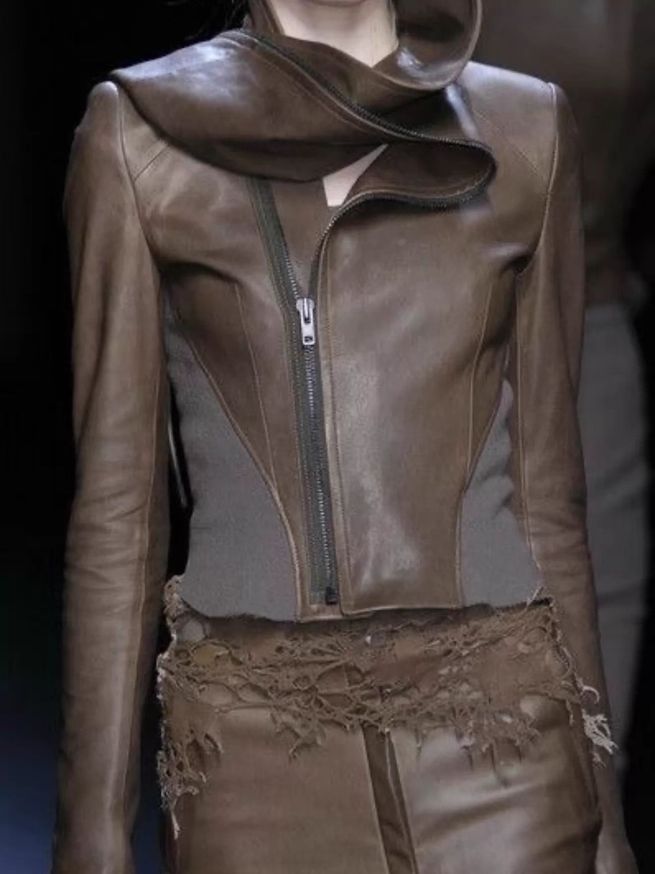 Haider Ackermann Haider Ackermann 2010 emerald green asymmetric jacket Size XS / US 0-2 / IT 36-38 - 3 Thumbnail