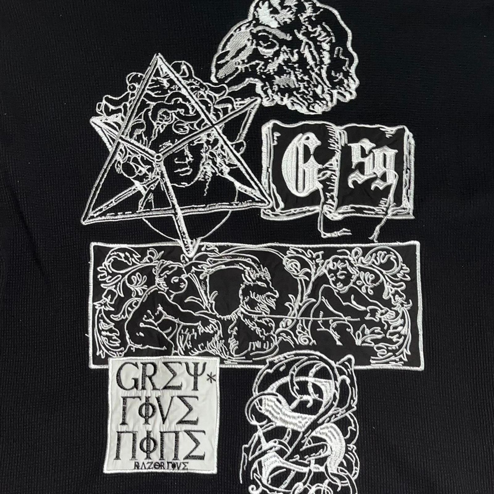 G59 Records G59 $uicideboy$ black patched henley Size US M / EU 48-50 / 2 - 1 Thumbnail