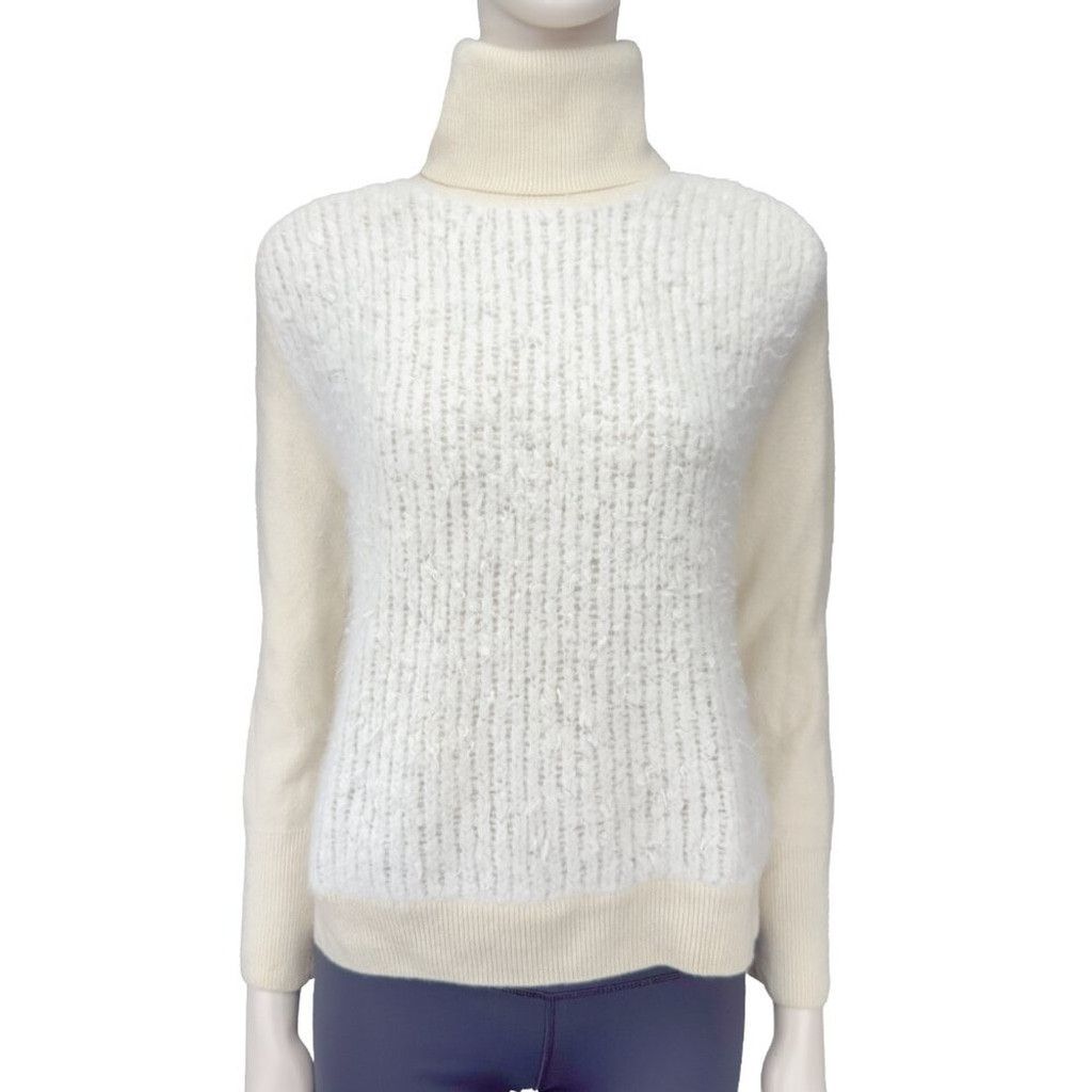 3.1 Phillip Lim PHILLIP LIM Designer White Cream Turtleneck Sweater Size S Size XS / US 0-2 / IT 36-38 - 4 Thumbnail
