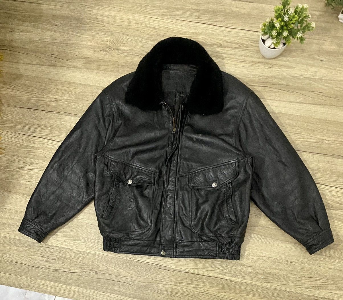 Polo Ralph Lauren × Ralph Lauren 💥Vintage💥Polo Ralph Laurent Leather Jacket Size US L / EU 52-54 / 3 - 2 Thumbnail