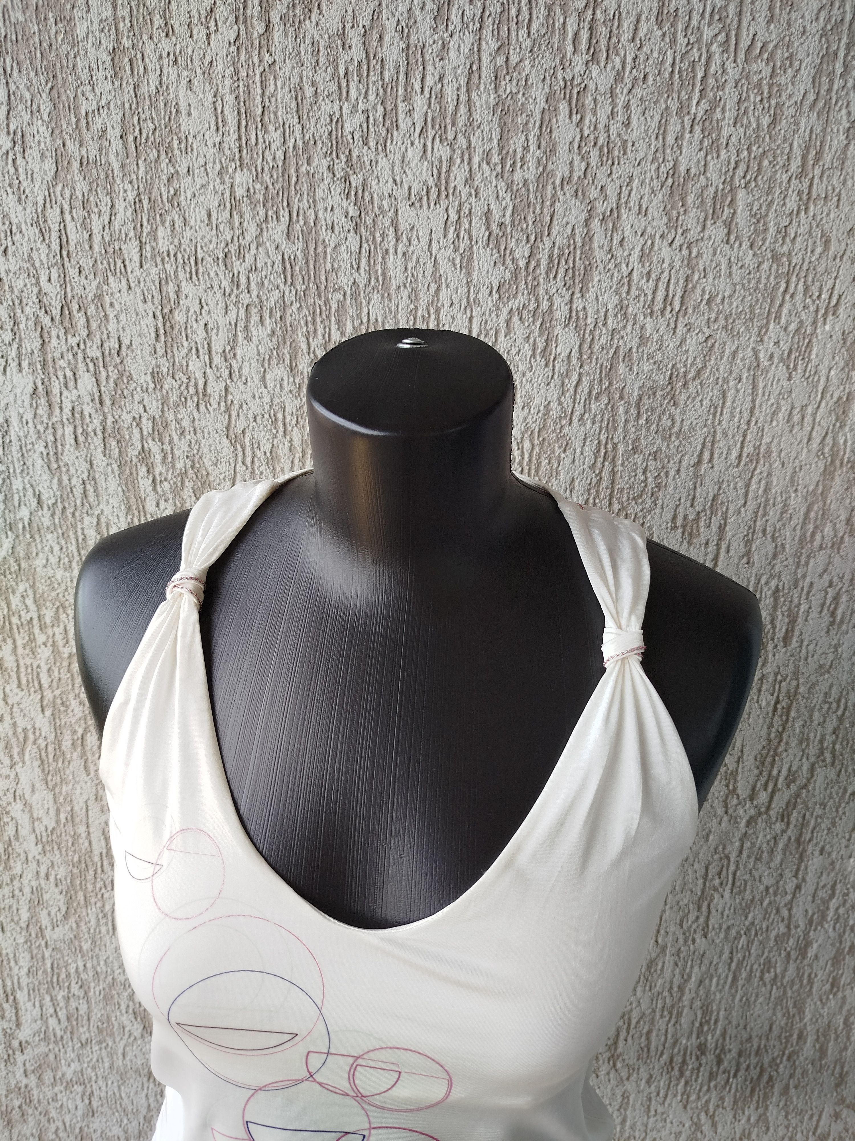 Miss Sixty Tank Top Sleeveless Circle Viscose Italy Vintage Y2K Size M Size M / US 6-8 / IT 42-44 - 3 Thumbnail