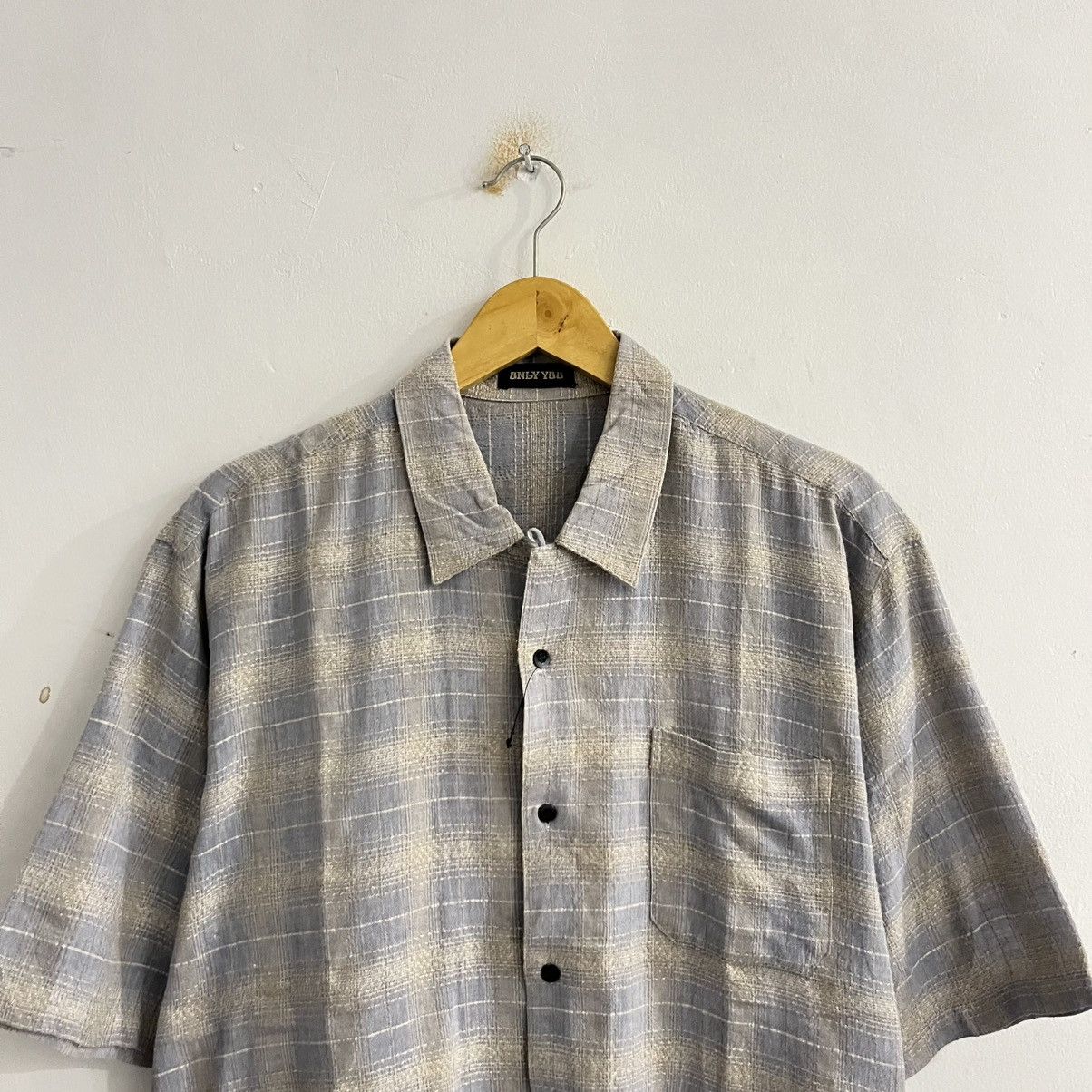 Japanese Brand Only You Plaid Gradation Button Up Shirt Size US L / EU 52-54 / 3 - 2 Thumbnail