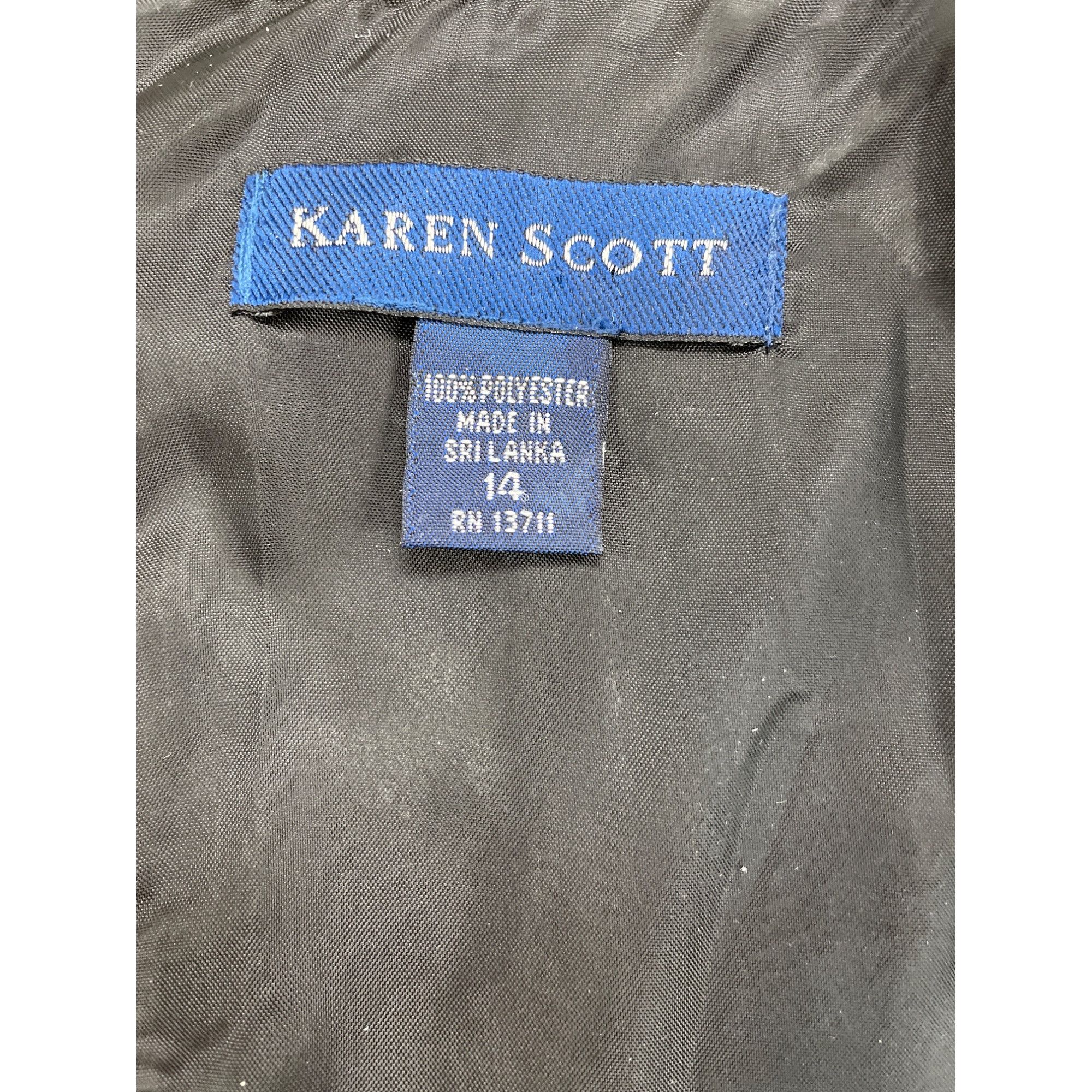 Other Karen Scott Women's Black Knee Length Sleeveless Dress SKU 1 Size XL / US 12-14 / IT 48-50 - 3 Thumbnail