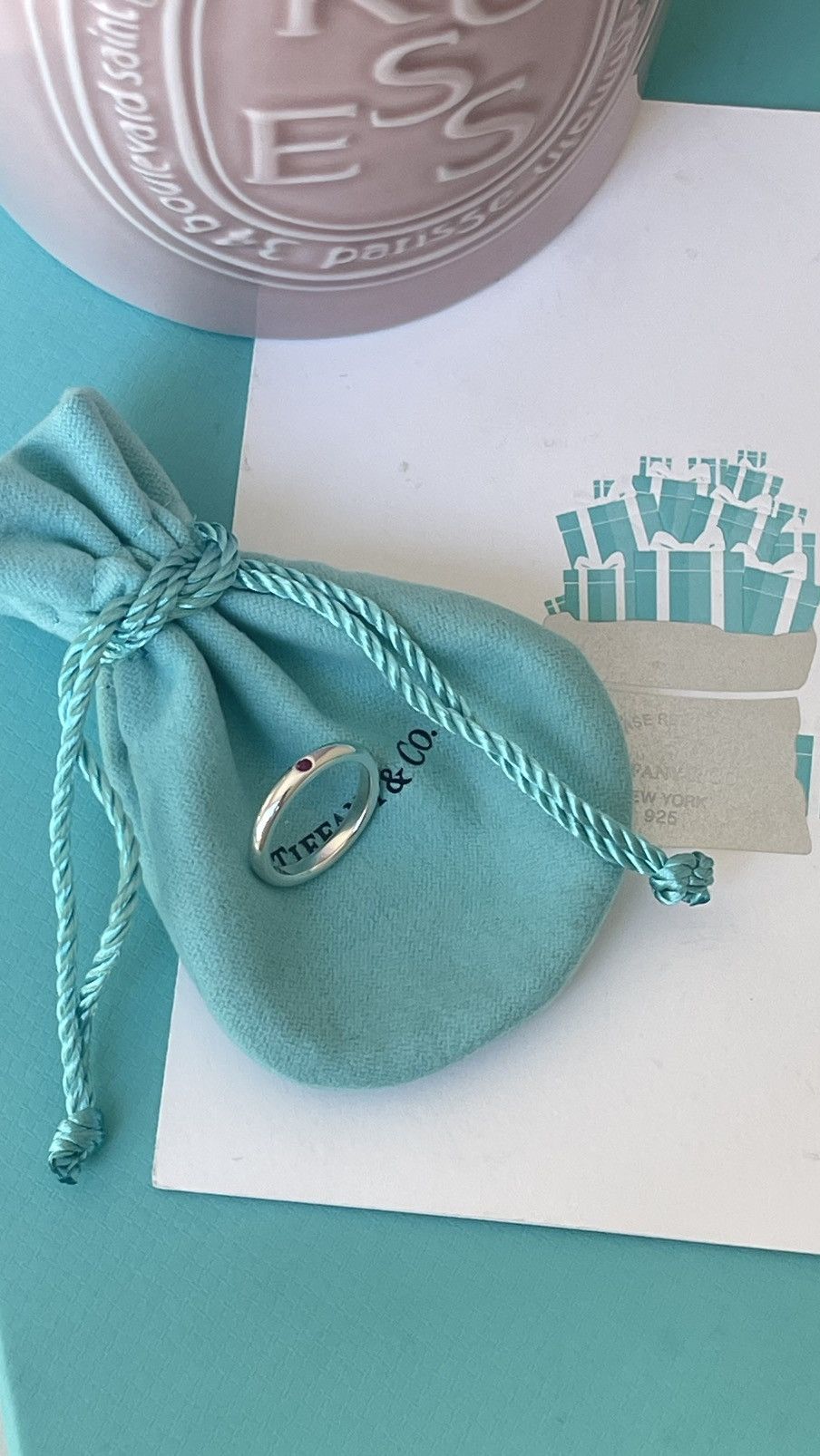 Tiffany & Co. Tiffany & Co. Elsa Peretti Ruby Silver Stacking Band 5 $450 Size ONE SIZE - 20 Thumbnail