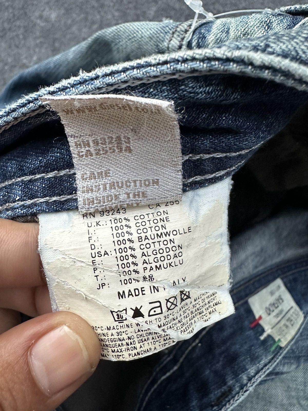 Diesel Vintage Diesel Italy Safado Distressed Denim 29x30 D6 Size US 29 - 20 Thumbnail