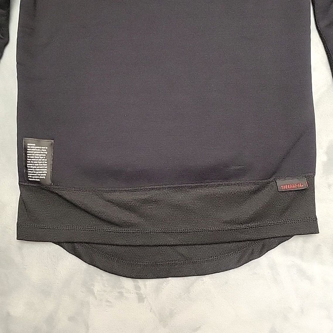 Vintage Polartec Thermal Shirt Womens Medium Long Black Nomex Flight CWU93P FR Fleece Size M / US 6-8 / IT 42-44 - 2 Thumbnail