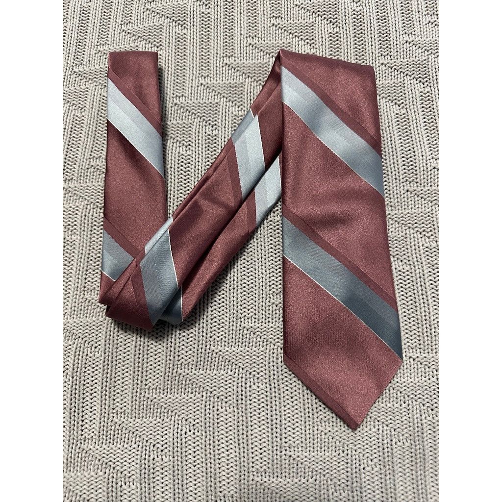 Guy Laroche Vintage Guy Laroche mauve pink and silver striped tie Size ONE SIZE - 1 Thumbnail