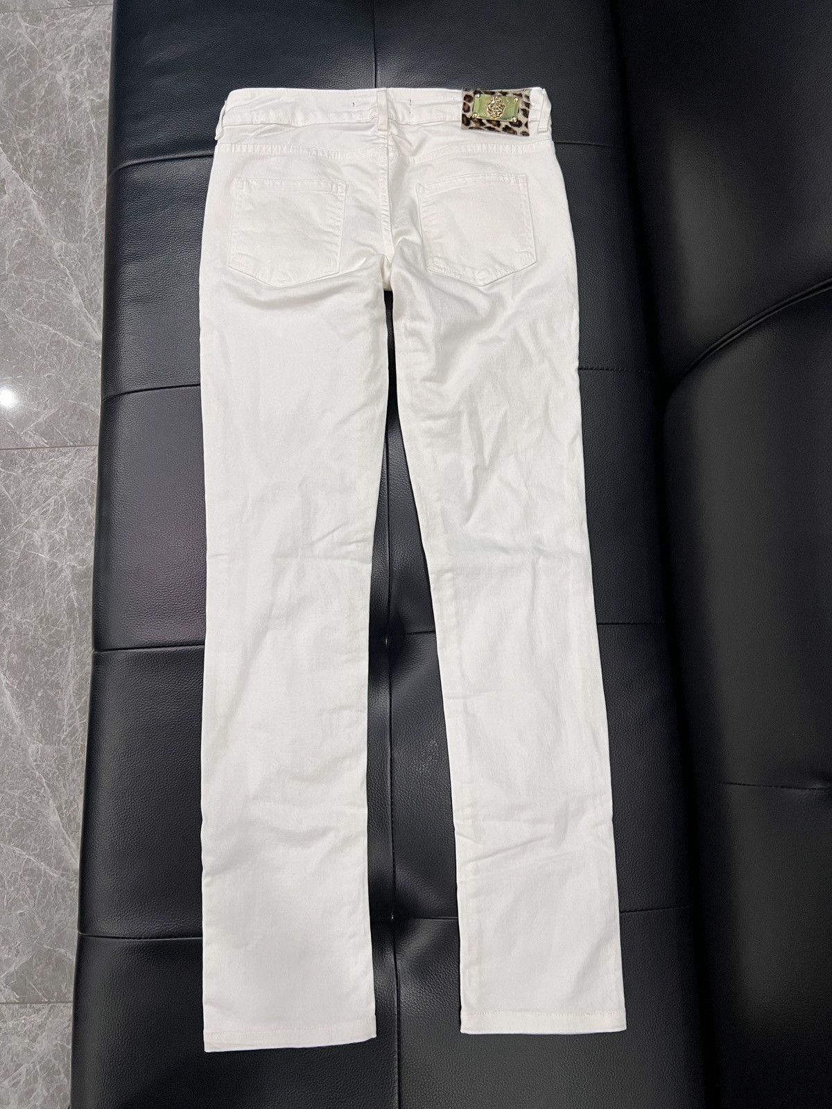 Just Cavalli Just Cavalli Leopard Haircalf Patch Denim Jeans Size 26" / US 2 / IT 38 - 2 Thumbnail