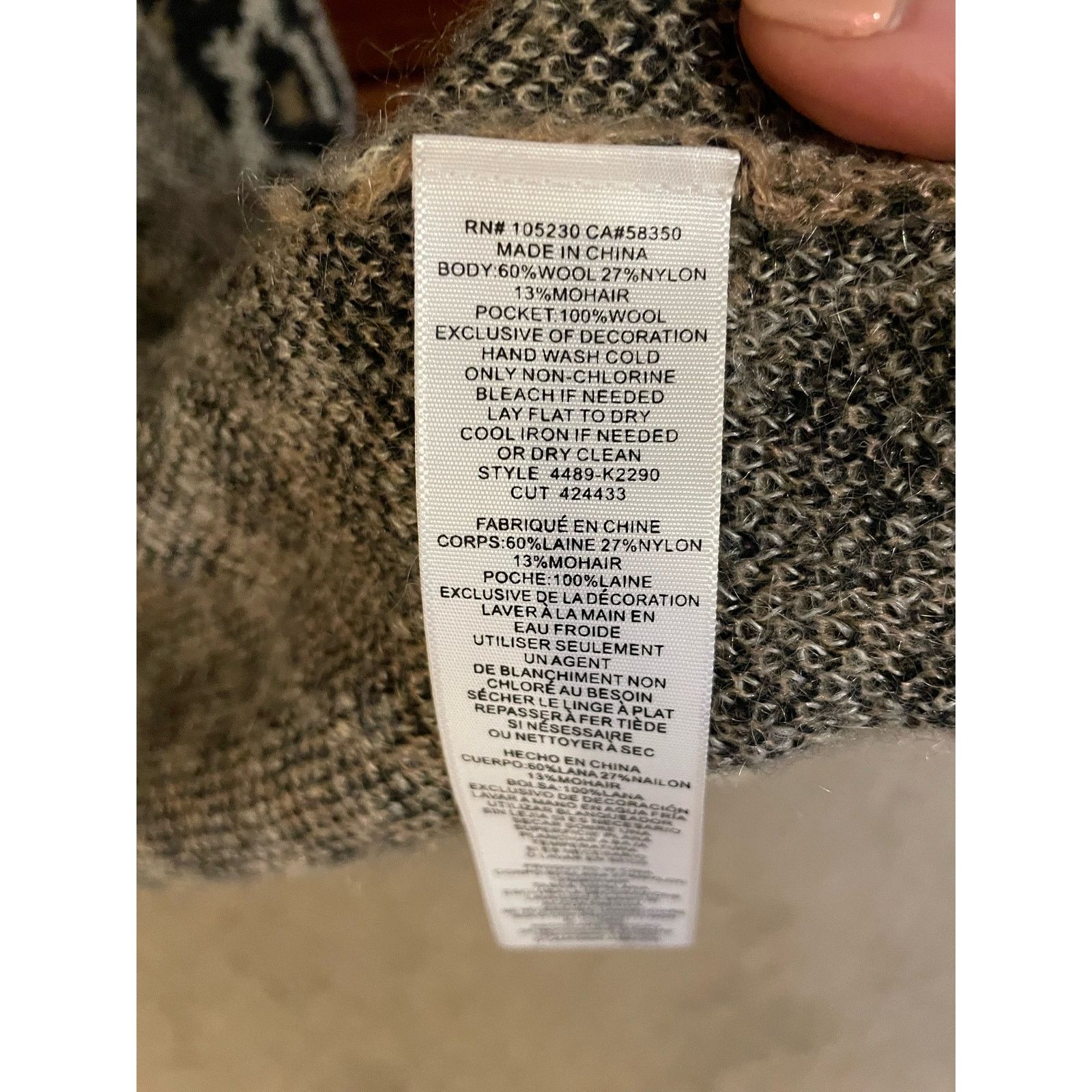 Joie Joie Berit Cardigan Animal Leopard Open Front Wool Blend, XS Size XS / US 0-2 / IT 36-38 - 8 Thumbnail