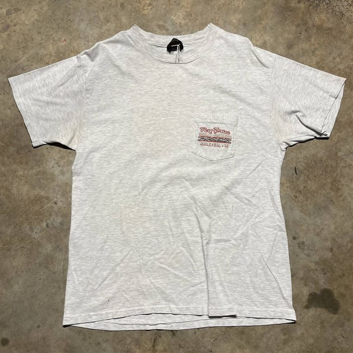 Vintage Vintage 1995 Harley Davidson Racing Team Grey Pocket Shirt ...