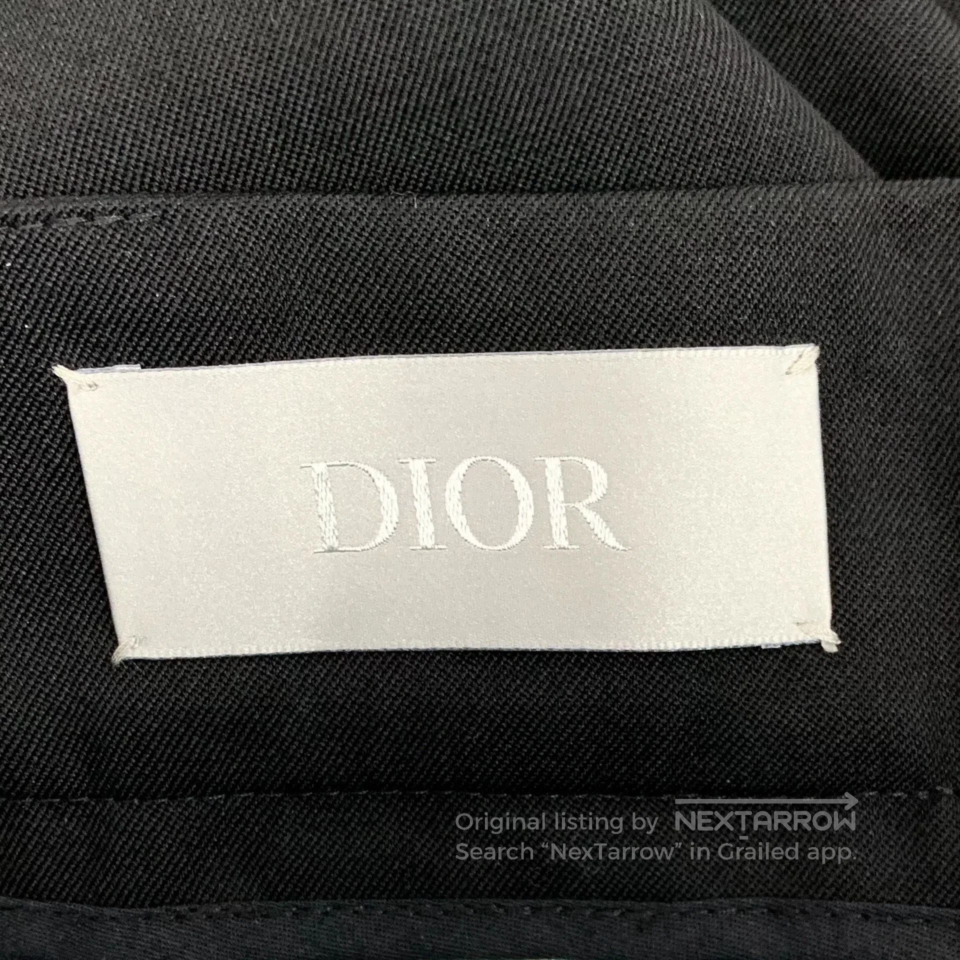Dior black wool casual pants by Dior. Size US 32 / EU 48 - 5 Thumbnail