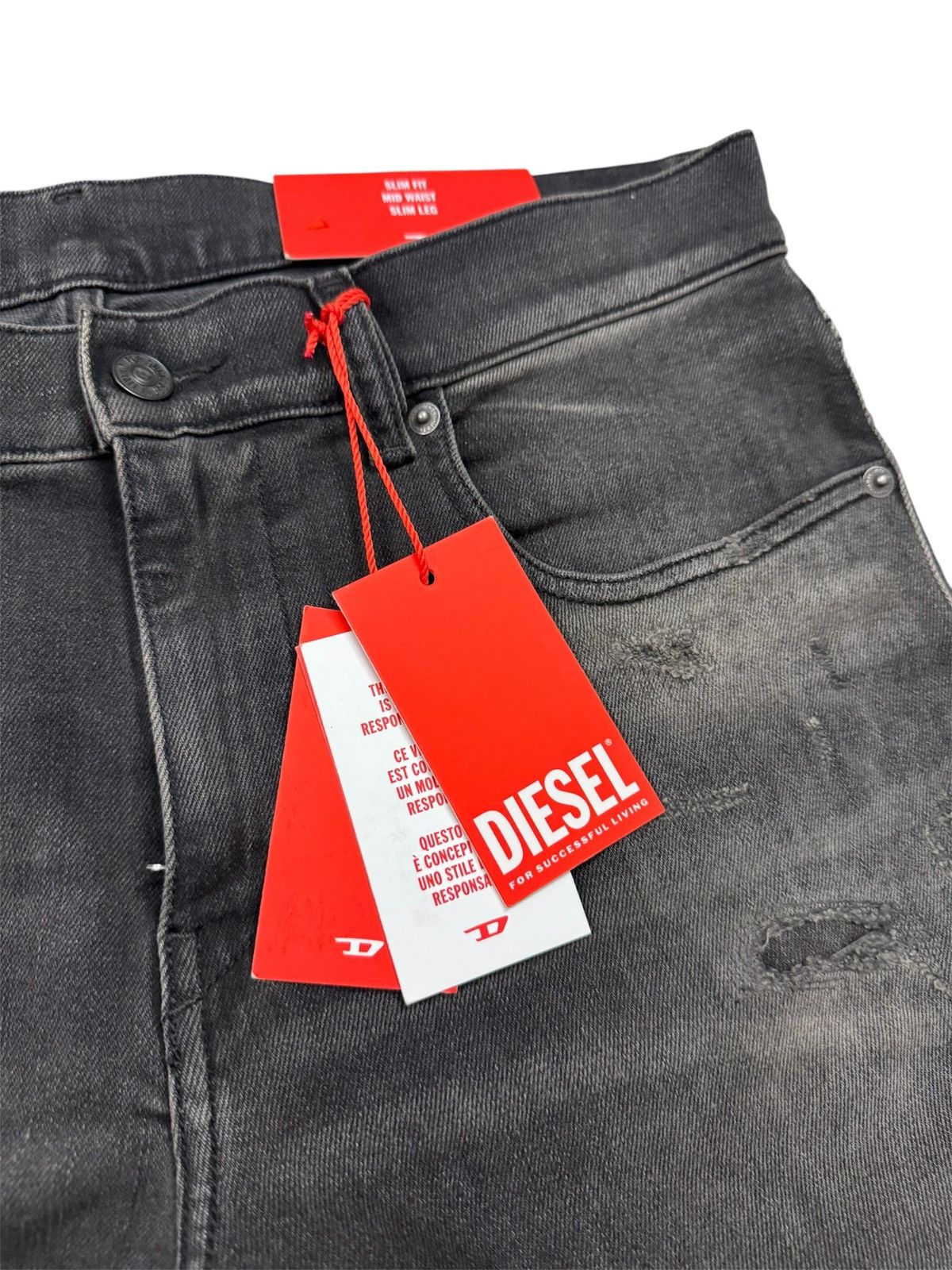 Diesel 🔥295$ Diesel 2019 D-Strukt Trou Jeans/Diesel Strukt Jeans Size US 32 / EU 48 - 6 Thumbnail