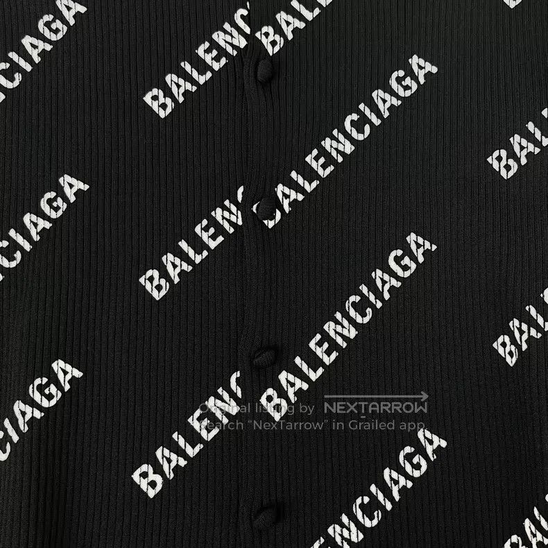 Balenciaga Balenciaga Black and white barrage stretchy slim fit knit Size M / US 6-8 / IT 42-44 - 5 Thumbnail