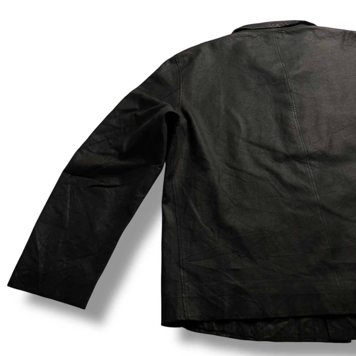 Allegri ALLEGRI HIDDEN BUTTON UP GENUINE LEATHER JACKET Size US XL / EU 56 / 4 - 9 Thumbnail