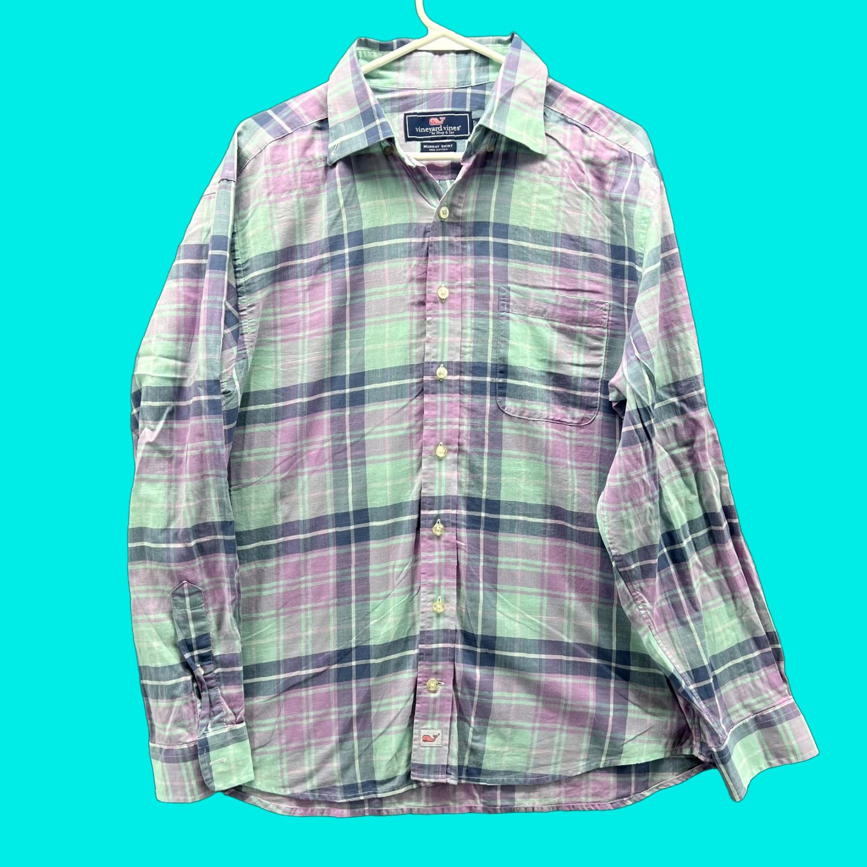 Vineyard Vines Vineyard Vines Shirt Mens M Plaid Murray Long Sleeve Button Front Size US M / EU 48-50 / 2 - 1 Thumbnail