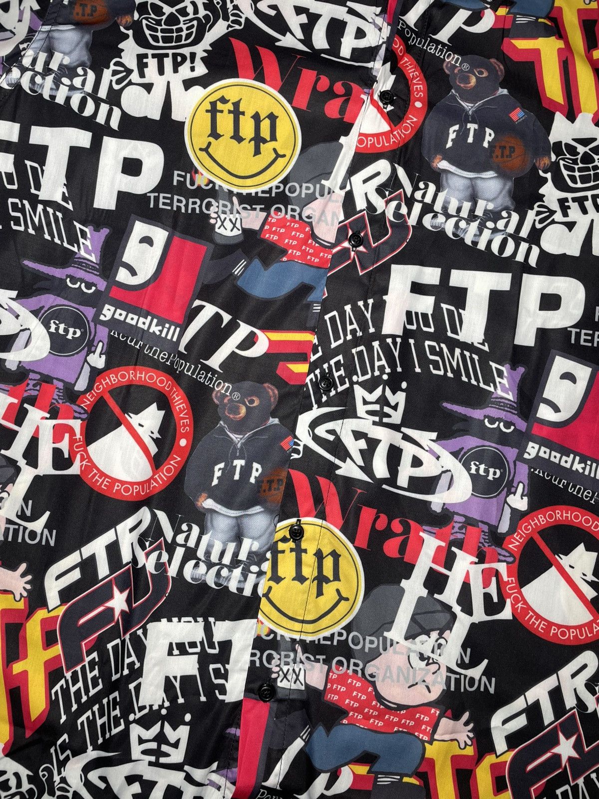 Fuck The Population FTP Archive Button Up (X-Large) Size US XL / EU 56 / 4 - 3 Thumbnail