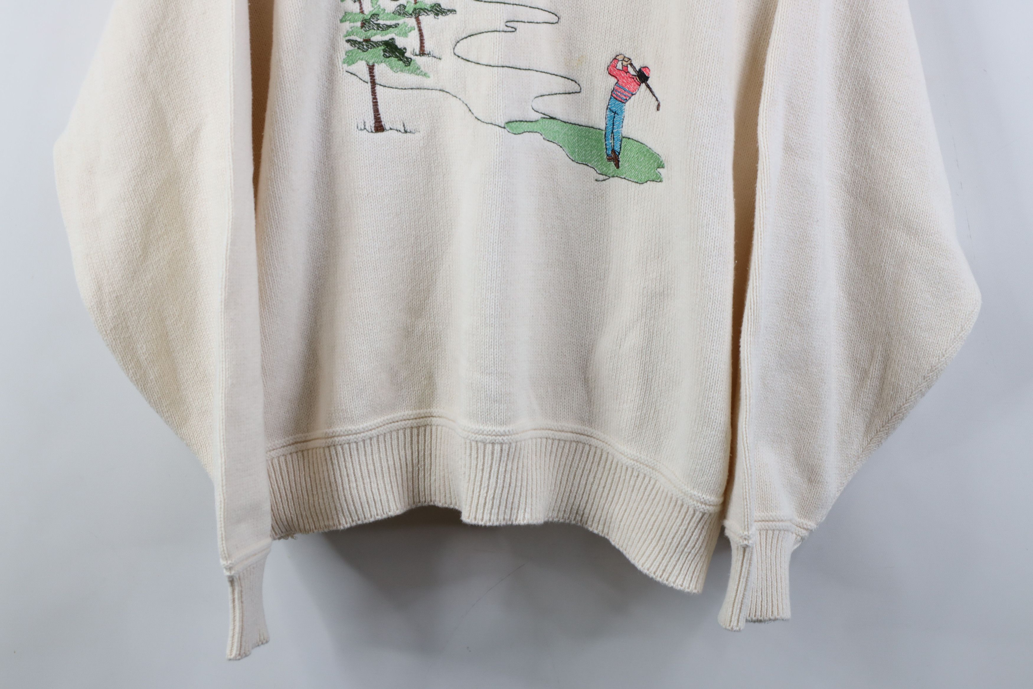 Vintage Vintage 90s Streetwear Golfing Knit Crewneck Sweater USA Size US XL / EU 56 / 4 - 3 Thumbnail