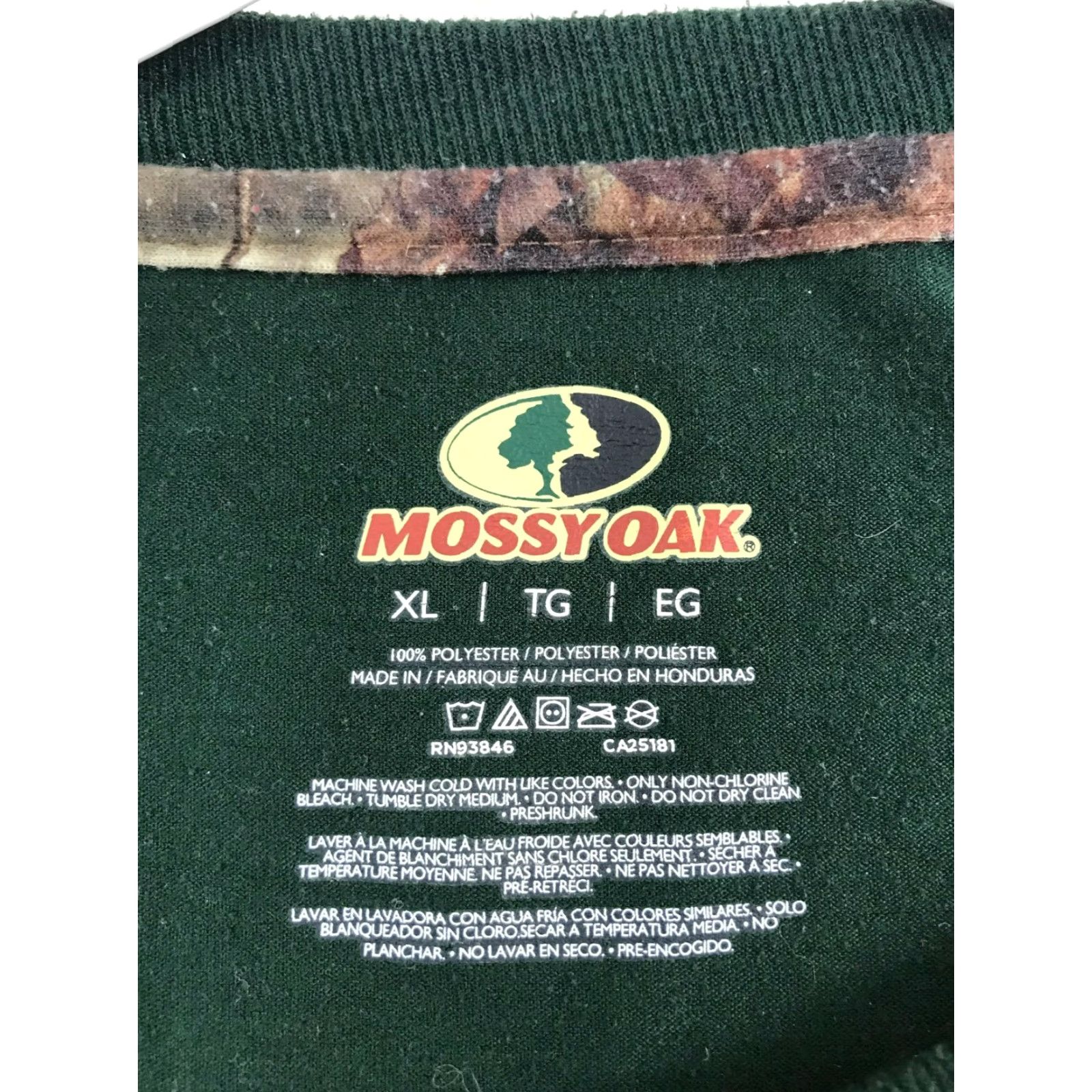 Vintage **MOSSY OAK Men's Size Extra Large Green Short Sleeve Crew Neck T-Shirt** User: MOSSY OAK Men's Size Extra Large Green Short Sleeve Crew Neck T-Shirt Size US XL / EU 56 / 4 - 5 Thumbnail