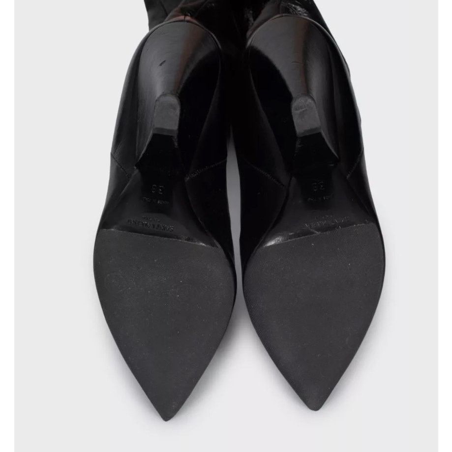 Saint Laurent Paris Saint Laurent Niki Black Leather Over-the-Knee Boots Sz.38 Size US 8 / IT 38 - 5 Thumbnail