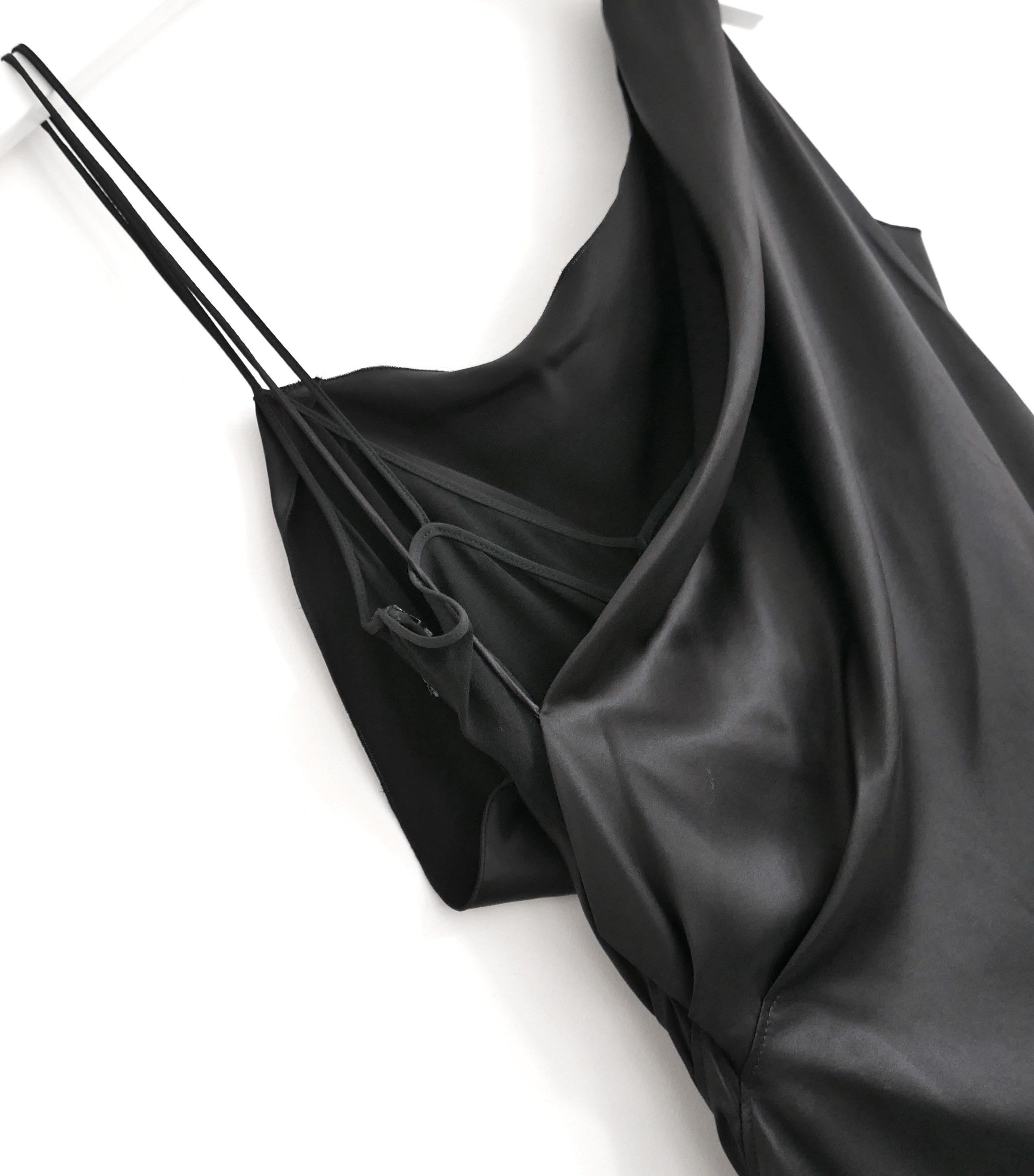 Versace Versace SS19 black silk double layer slip dress Size S / US 4 / IT 40 - 5 Thumbnail