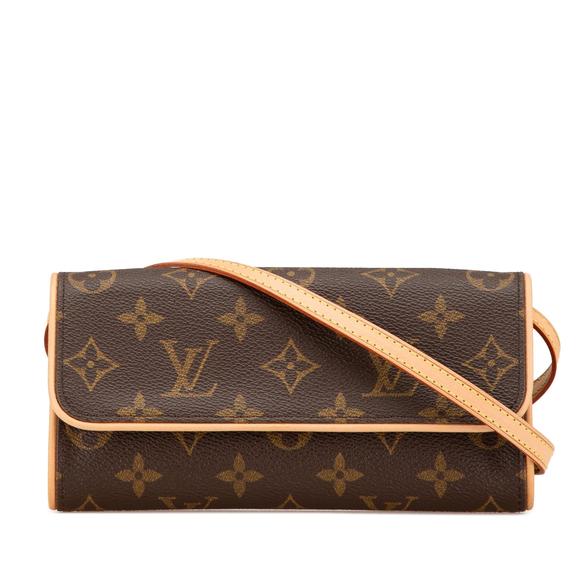 Louis Vuitton Louis Vuitton Monogram Pochette Twin PM Brown Size ONE SIZE - 1 Thumbnail