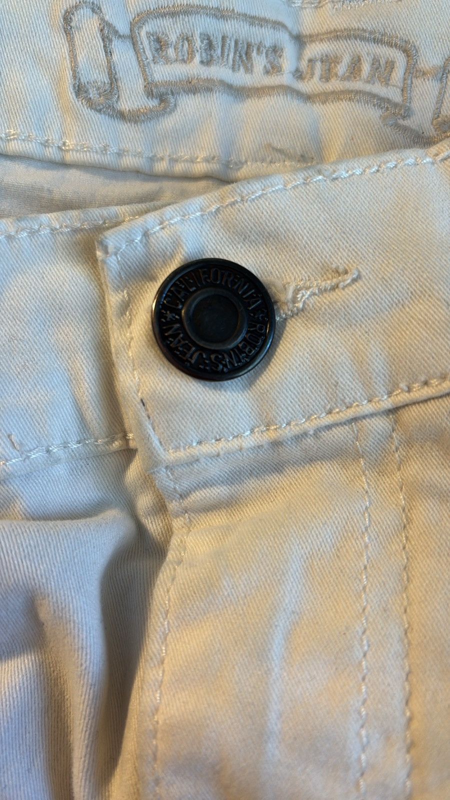 Robins Jeans Robin’s Jeans white studded rhinestone skinny jeans 30x30 Size US 30 / EU 46 - 8 Thumbnail