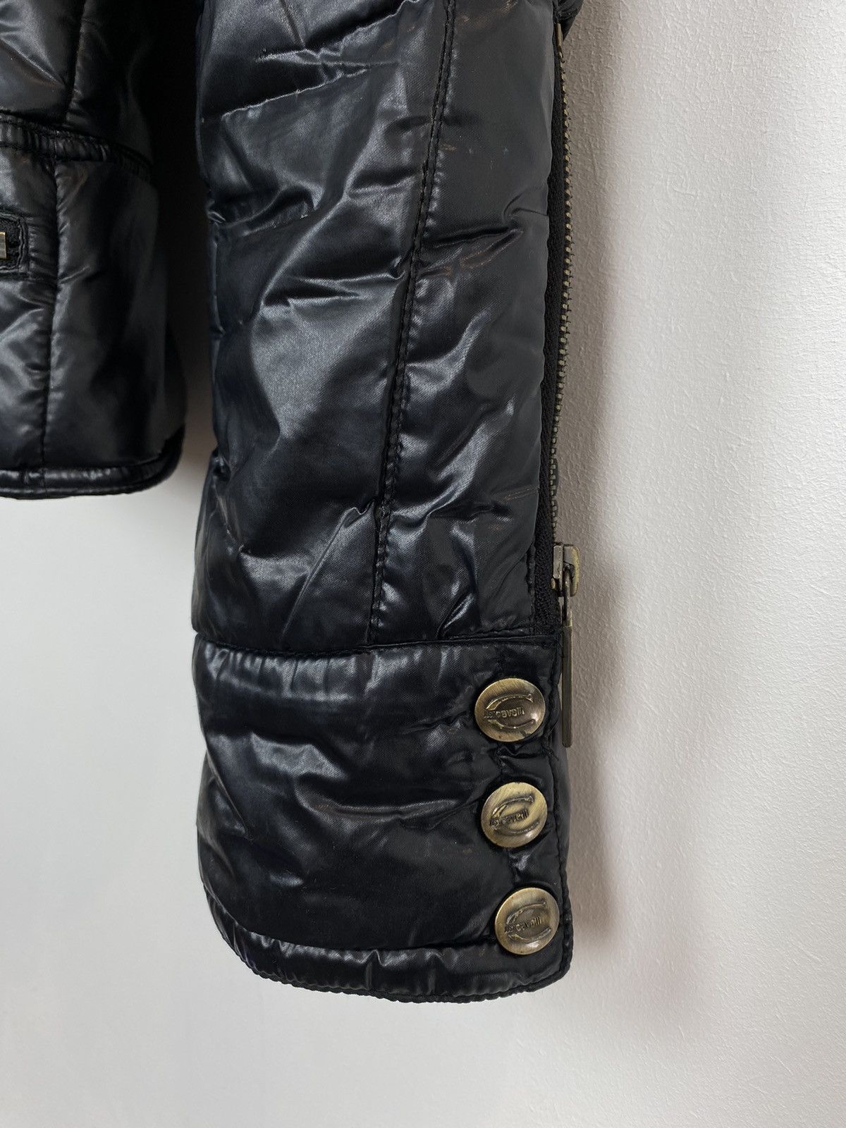 Just Cavalli Vintage Just Cavalli Multi Zip Puffer Biker Jacket Leopard Size S / US 4 / IT 40 - 6 Thumbnail