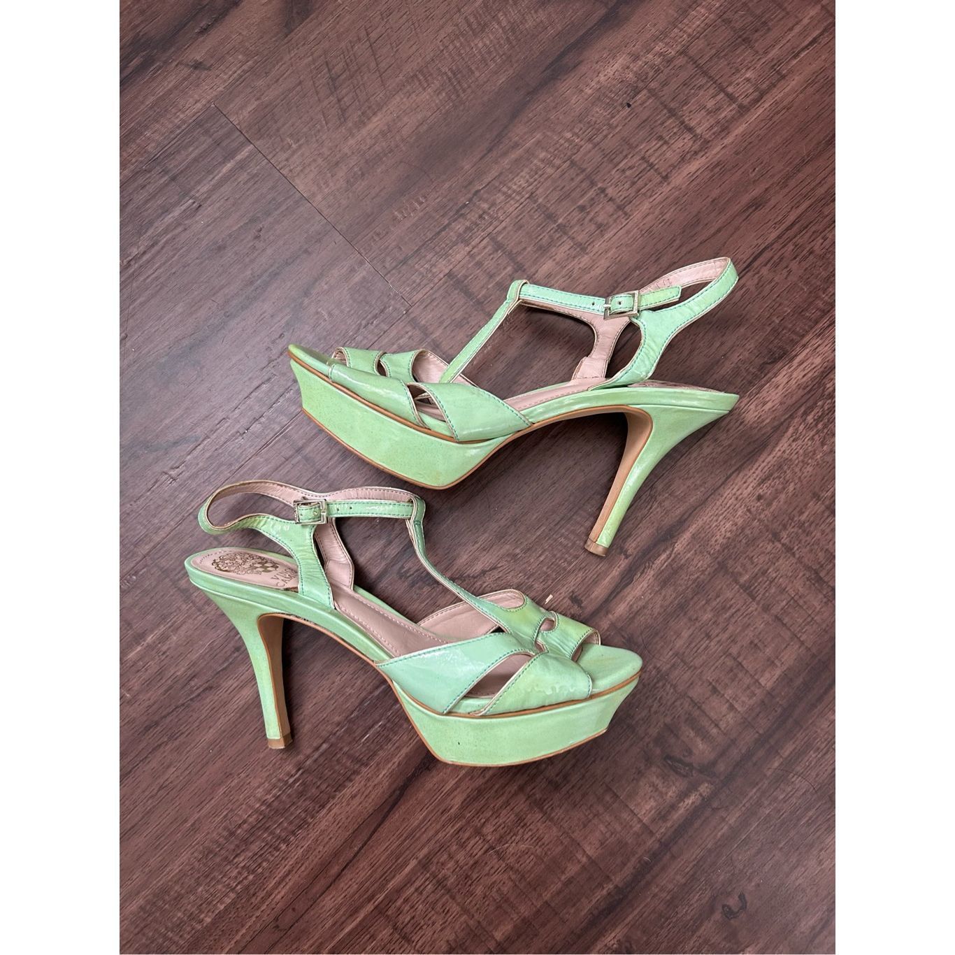 Vince Camuto Vince Camuto Trinna Mint Green Patent Heels Pumps, Size 8.5, Size US 8.5 / IT 38.5 - 1 Thumbnail