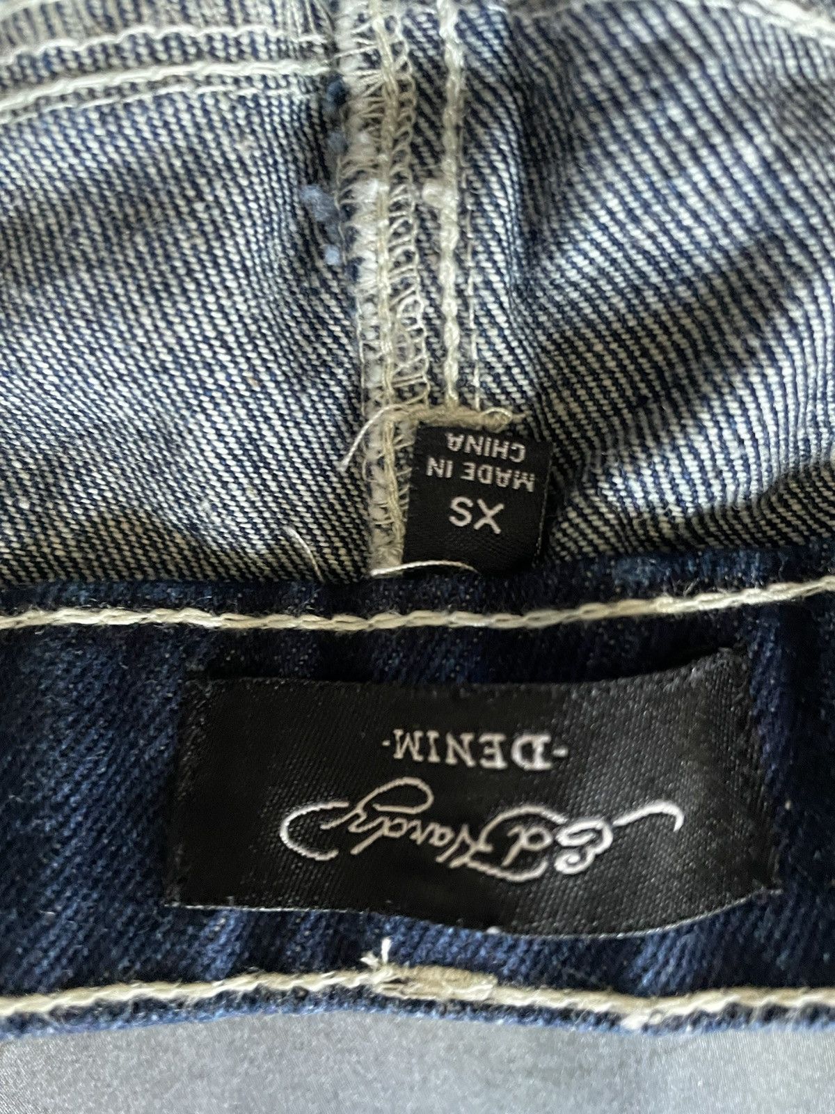 Ed Hardy Ed Hardy Denim Mini Skirt Size 25" / US 0 / IT 36 - 4 Thumbnail