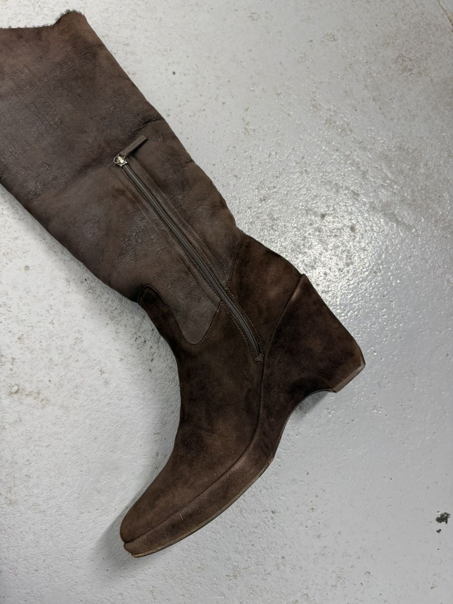 Helmut Lang Helmut Lang Vintage 00s Suede Riding Boots Size US 8.5 / IT 38.5 - 10 Thumbnail
